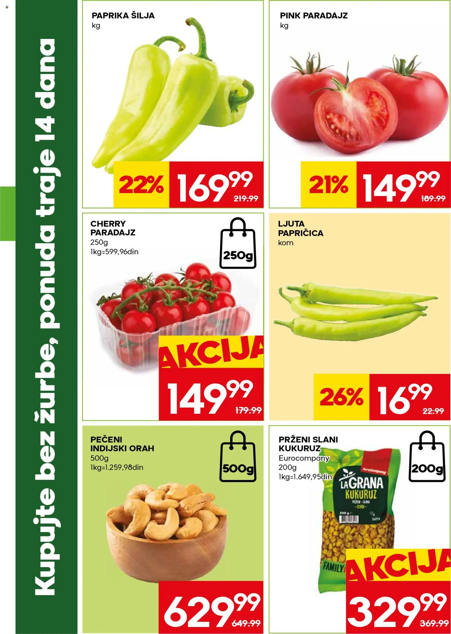 Mercator katalog - važi od 31.08.2026 | Strana: 3 | Proizvode: Indijski orah, Kukuruz, Orah, Paradajz