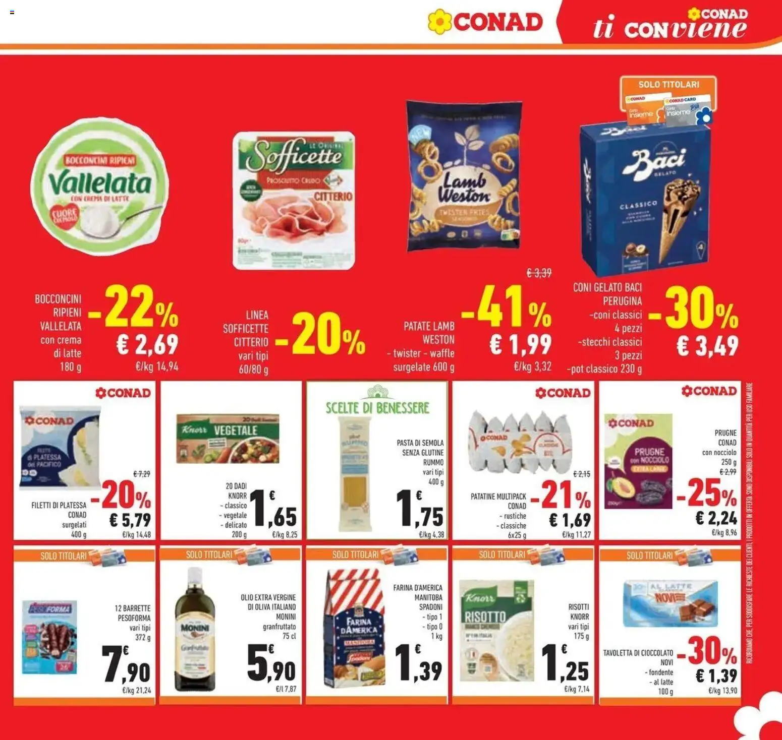 Volantino Conad dal 09/09/2026 > Anteprima | Pagina: 17 | Prodotti: Crema, Patatine, Latte, Farina