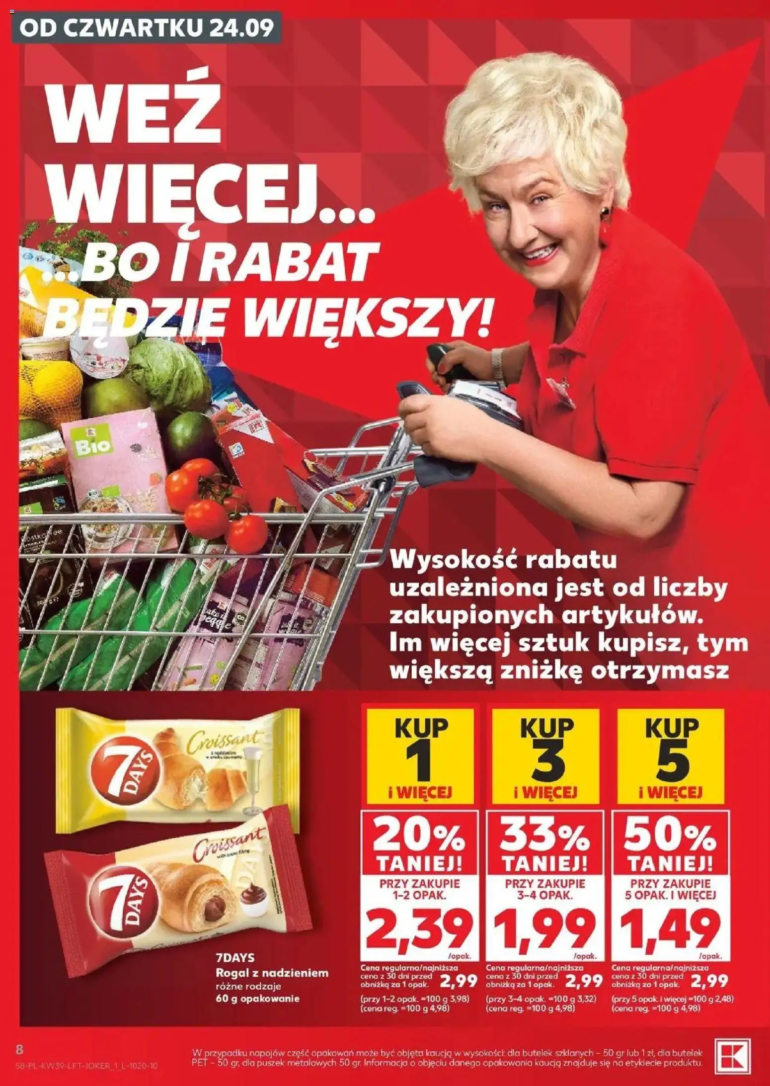 Kaufland gazetka od 24.09.2026 | Strona: 8 | Produkty: Croissant, 7days