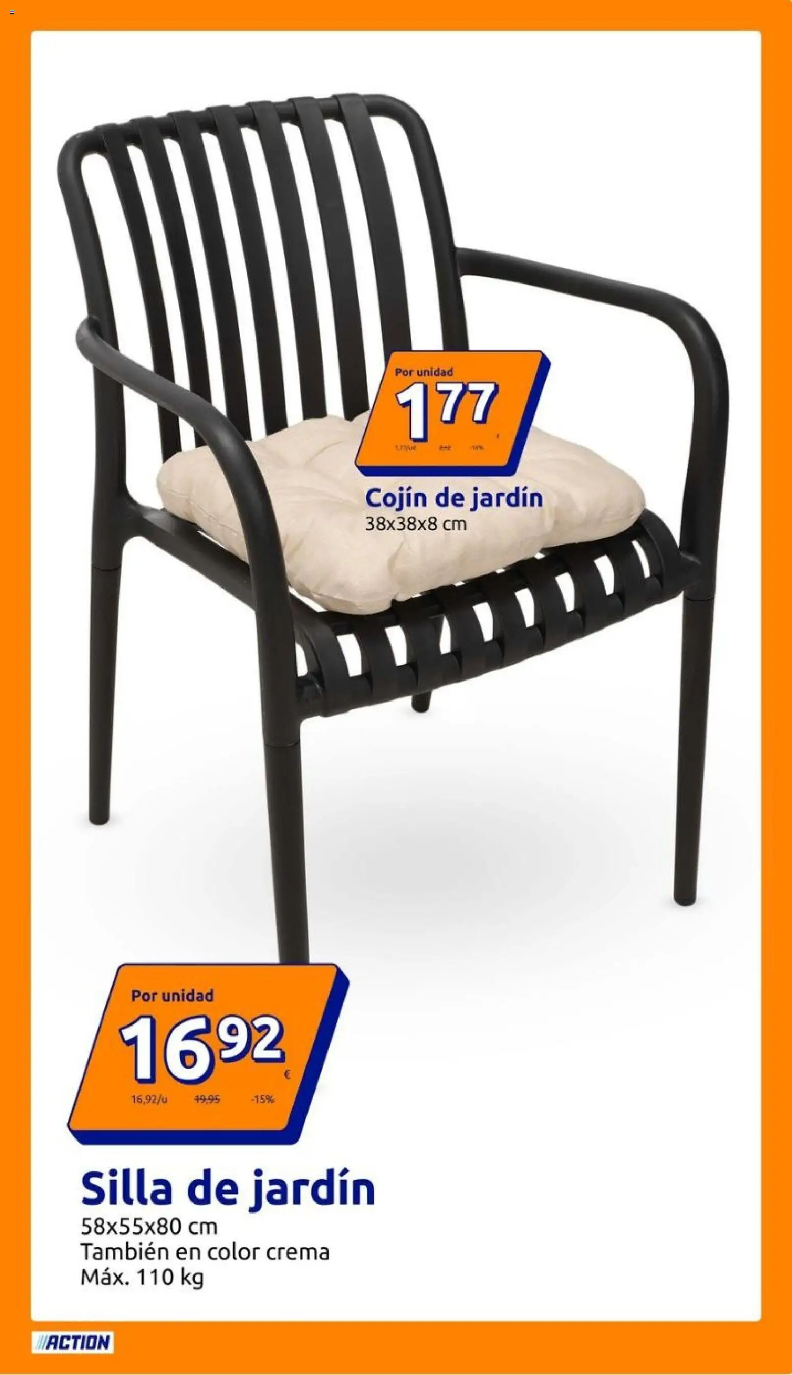 Action folleto │ válido desde el 12/08/2026 | Página: 13 | Productos: Crema, Cojín, Silla
