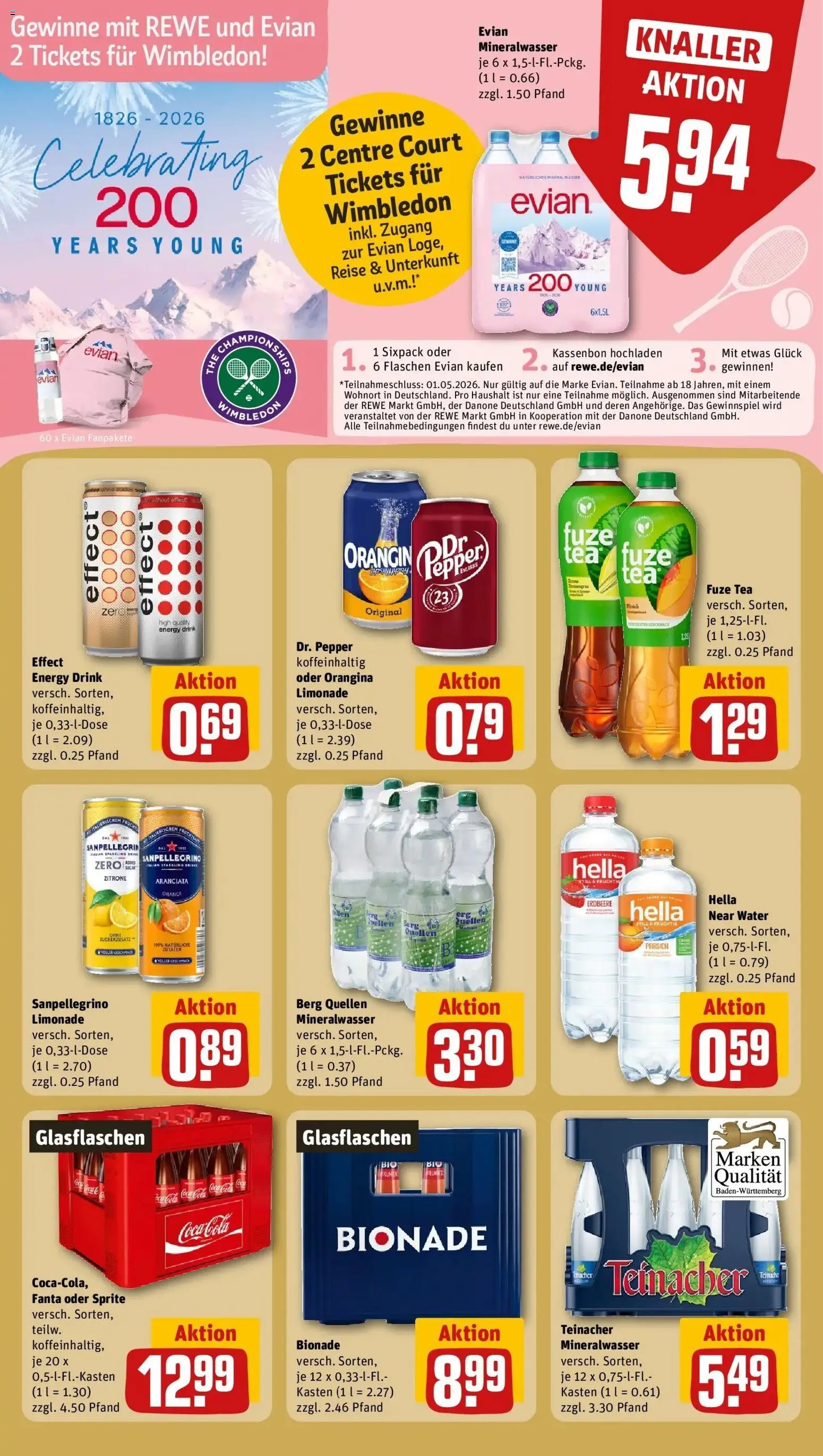 Rewe Prospekt Mettlach / Orscholz	 – gültig ab 20.04.2026 | Seite: 26 | Produkte: Fuze tea, Energy, Limonade, Zitrone