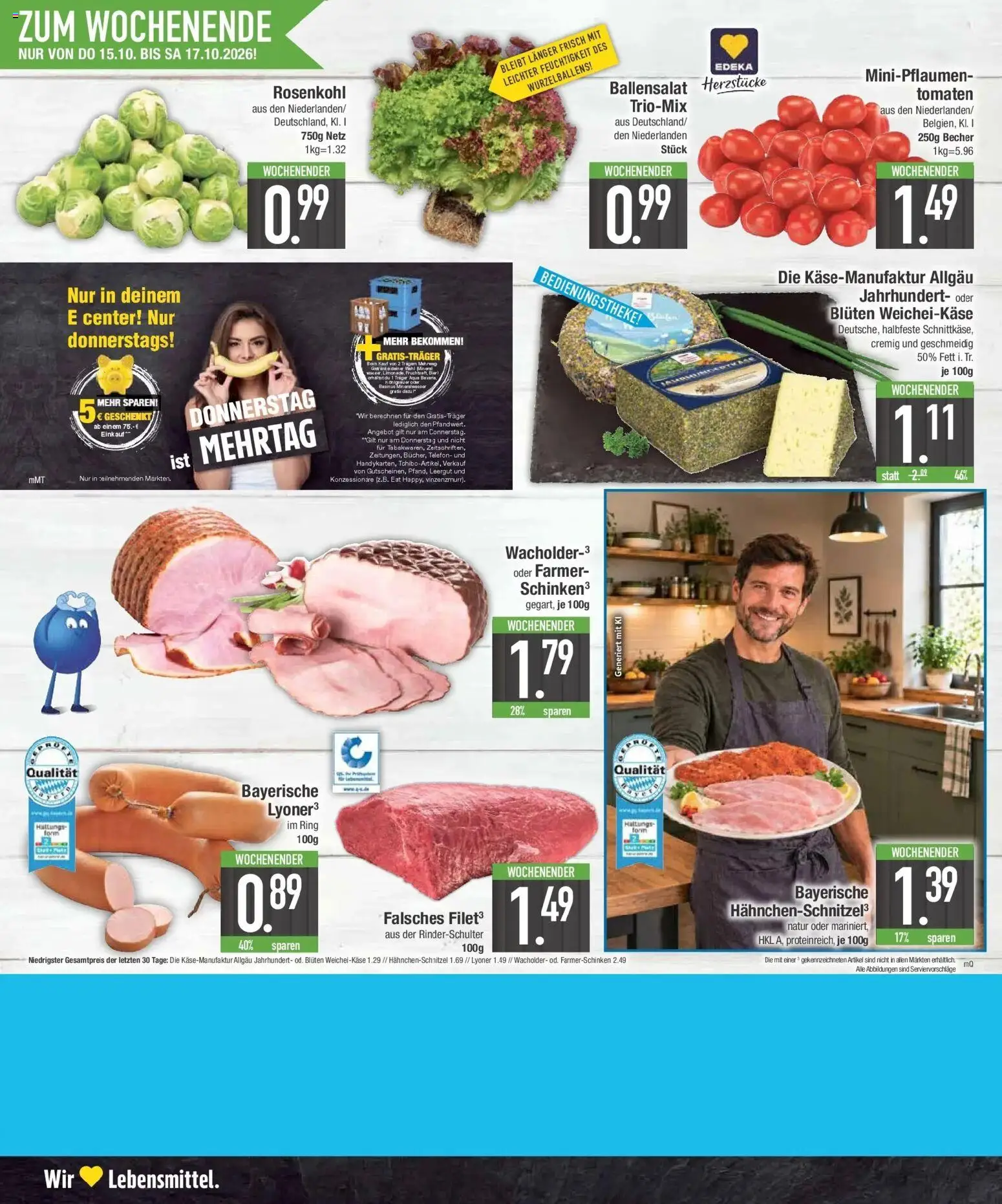 E center Prospekt München (ab 12.10.2026) zum Blättern | Seite: 26 | Produkte: Tomaten, Mineralwasser, Telefon