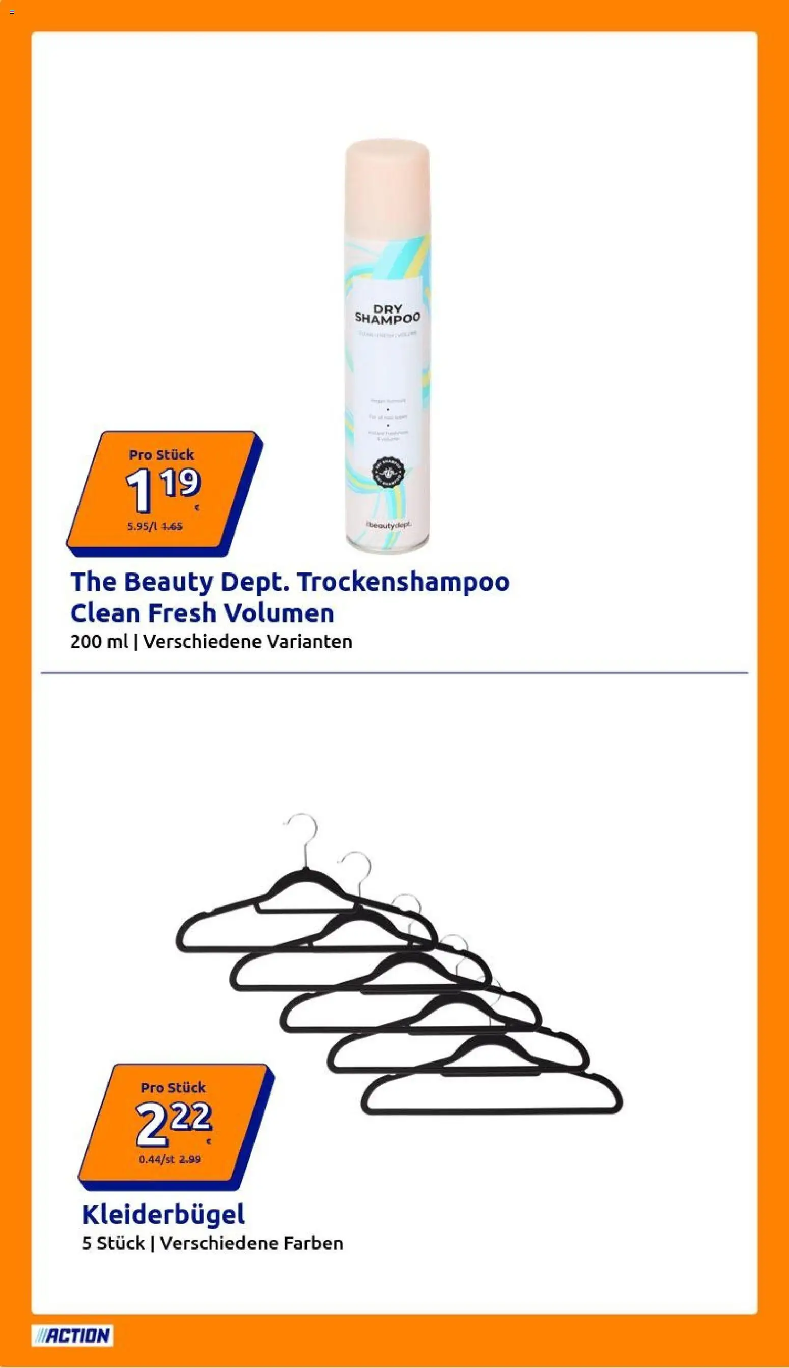 Action Flugblatt gültig ab 01.07.2026 | Seite: 16 | Produkte: Kleiderbügel, Shampoo
