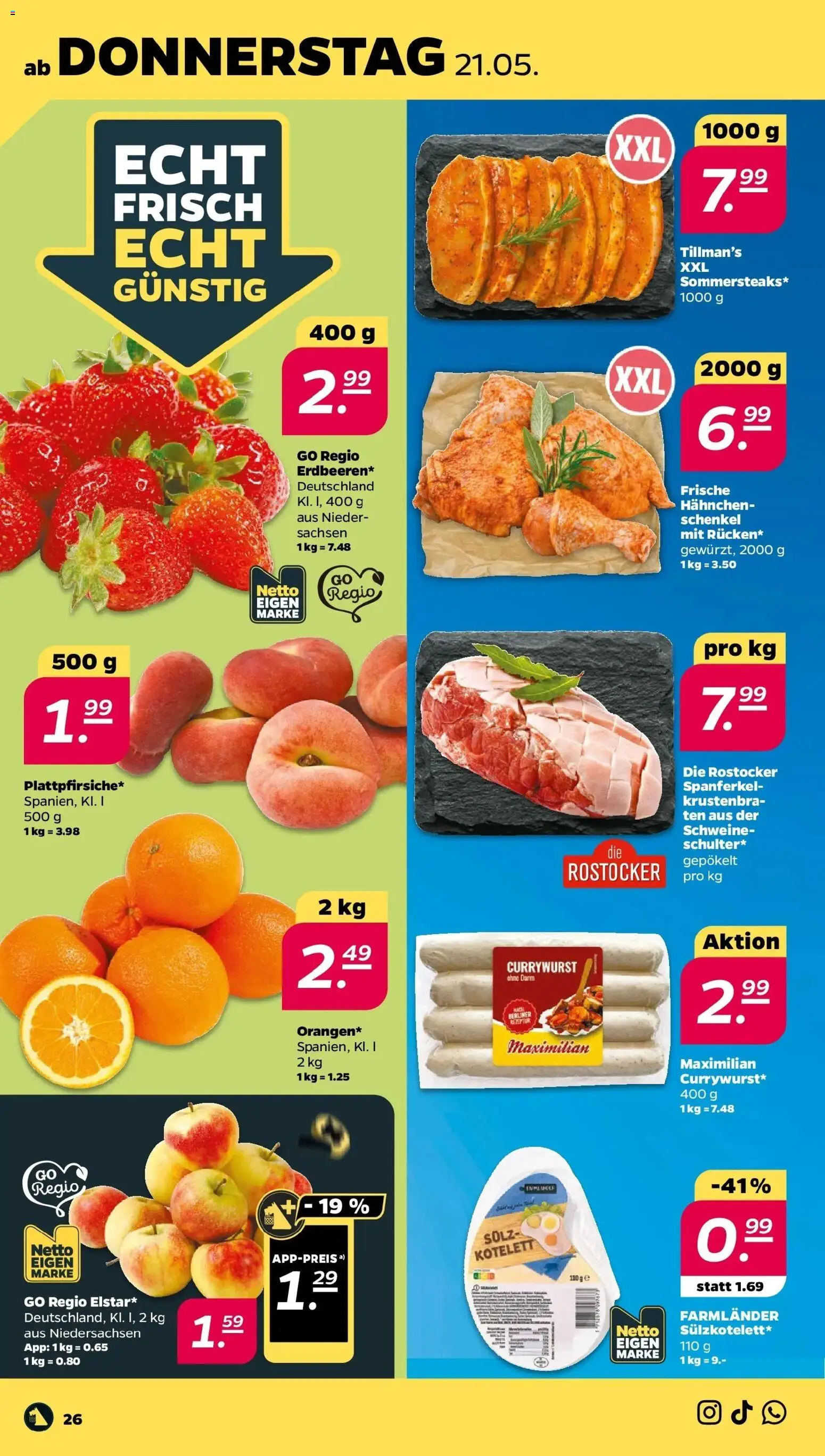 Netto Wochenangebote – gültig ab 18.05.2026 | Seite: 30 | Produkte: Berliner, Hahnchen