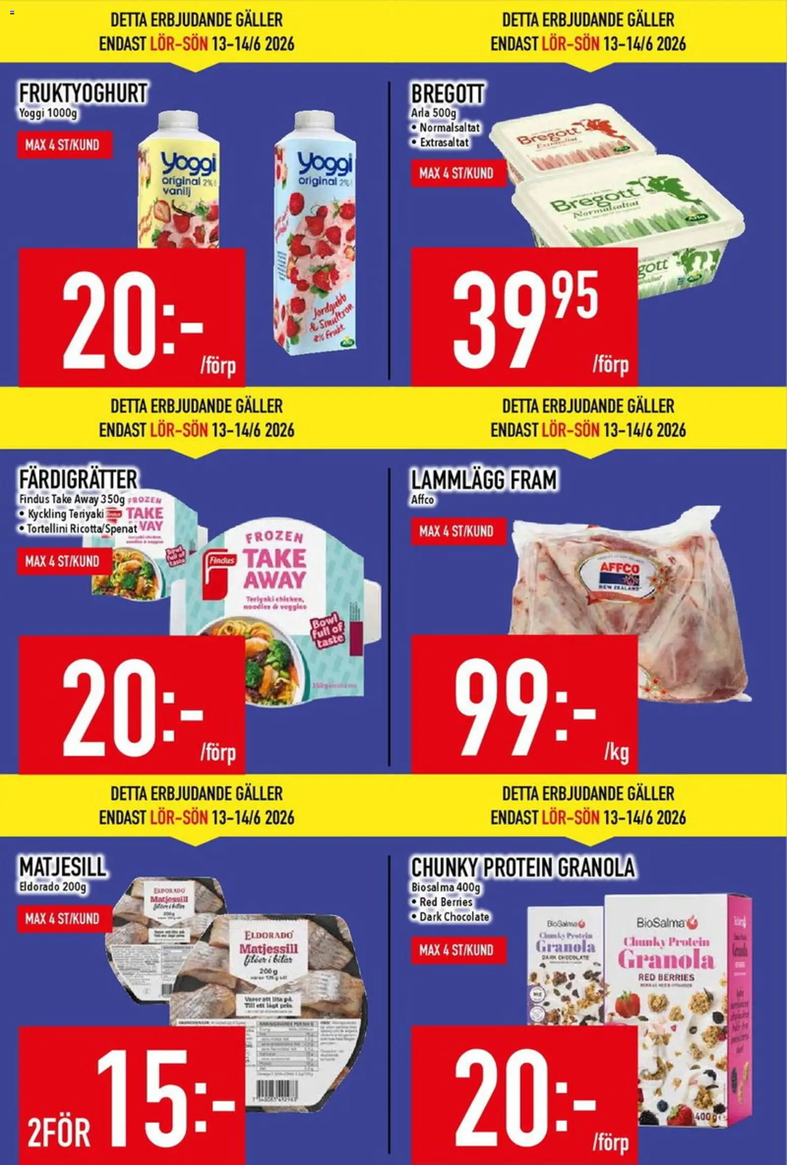 Matdax reklamblad aktuell från 08.06.2026 | Sida: 5 | Produkter: Galler, Bregott, Granola, Yoggi