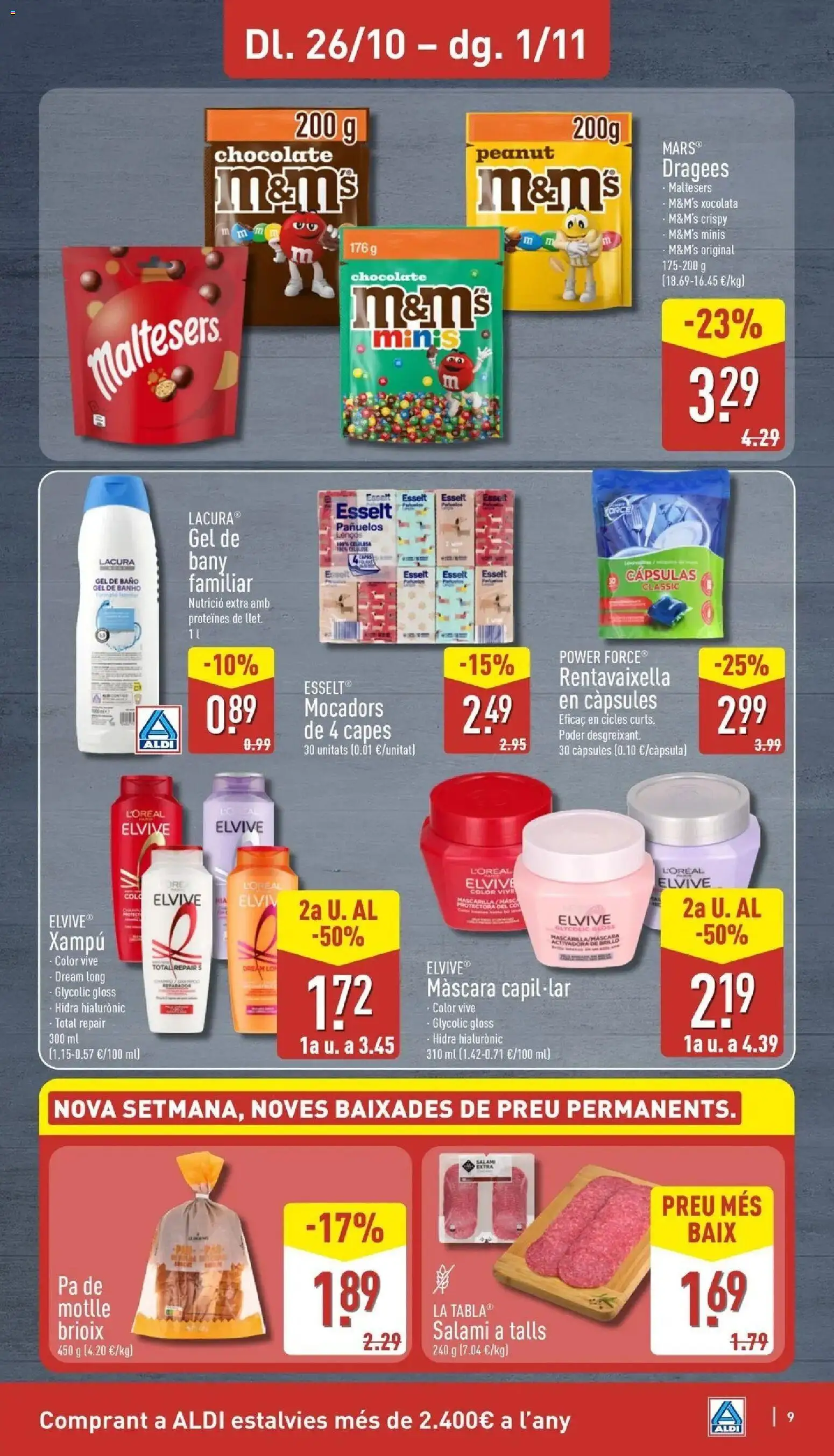 Aldi - Qué poco cuesta comprar bien │ válido desde el 26/10/2026 | Página: 9 | Productos: Máscara, Cápsulas, Col, Gel de baño