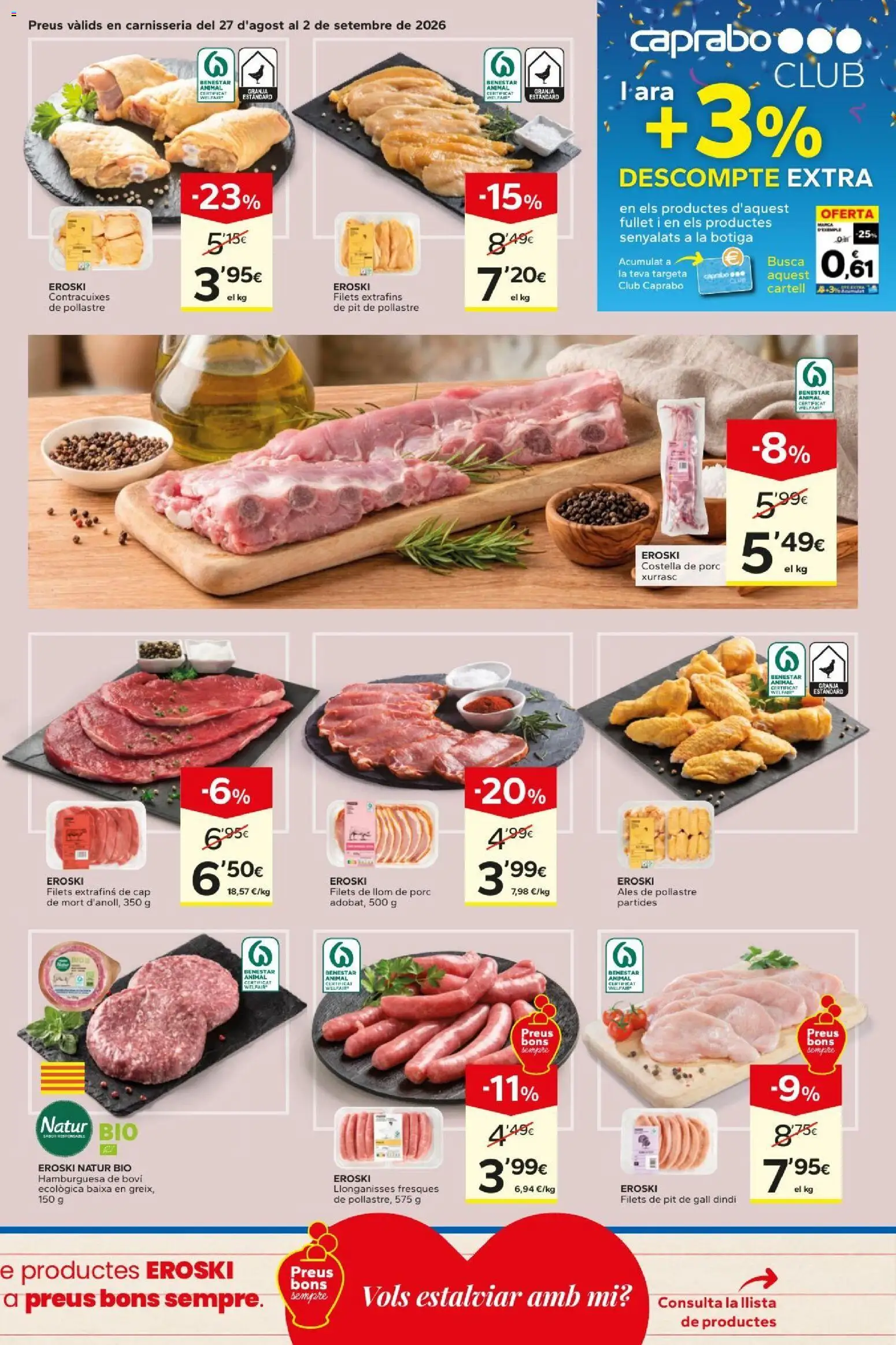 Caprabo folleto │ válido desde el 27/08/2026 | Página: 7 | Productos: Hamburguesa