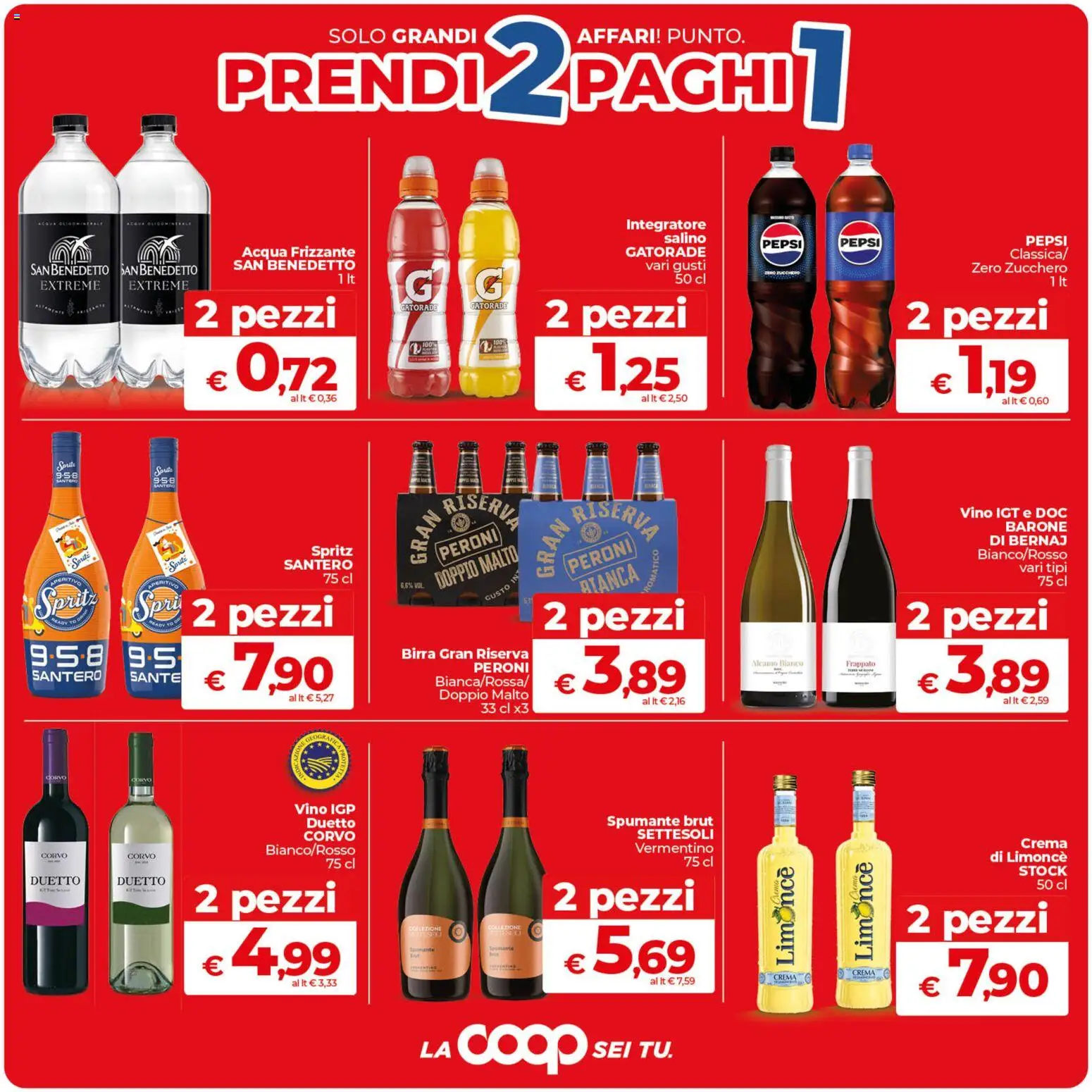 Volantino COOP del 11.06.2026 | Pagina: 4 | Prodotti: Zucchero, Spumante, Pepsi, Aperitivo