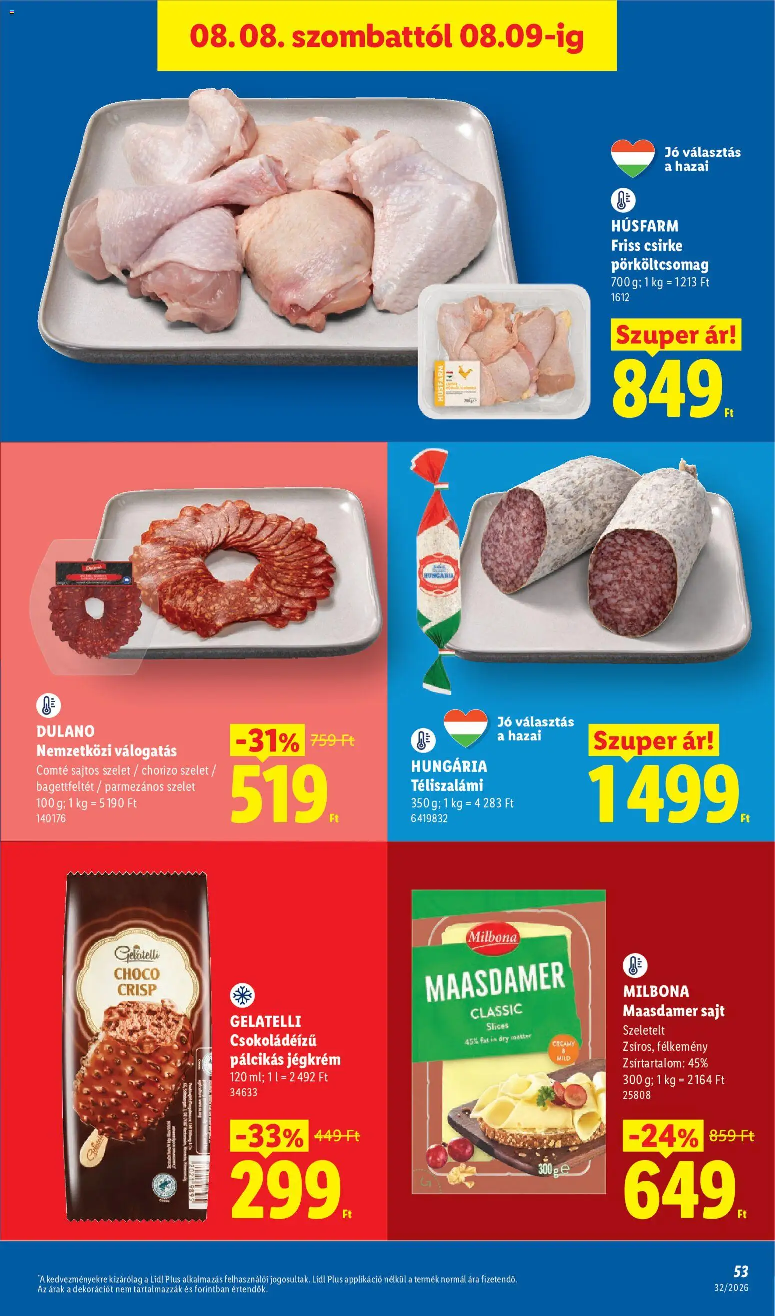 Lidl akciós ujság - amely érvényes a következő dátumtól: 2026.08.06. | Oldal: 53
