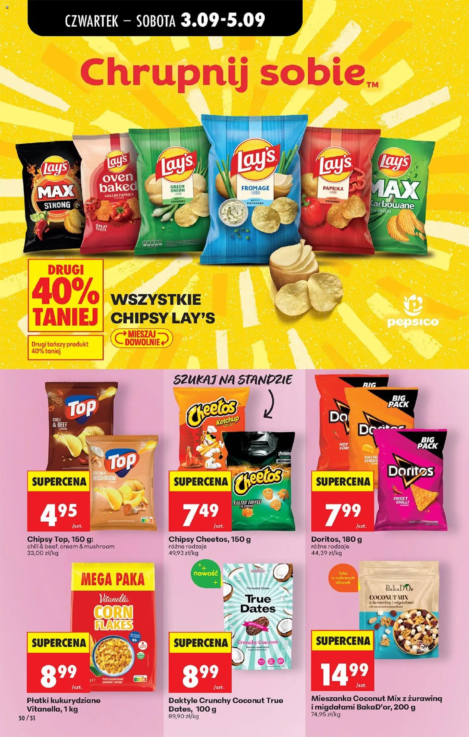 Biedronka gazetka od czwartku od 03.09.2026 | Strona: 58 | Produkty: Chili, Top, Żurawina, Płatki