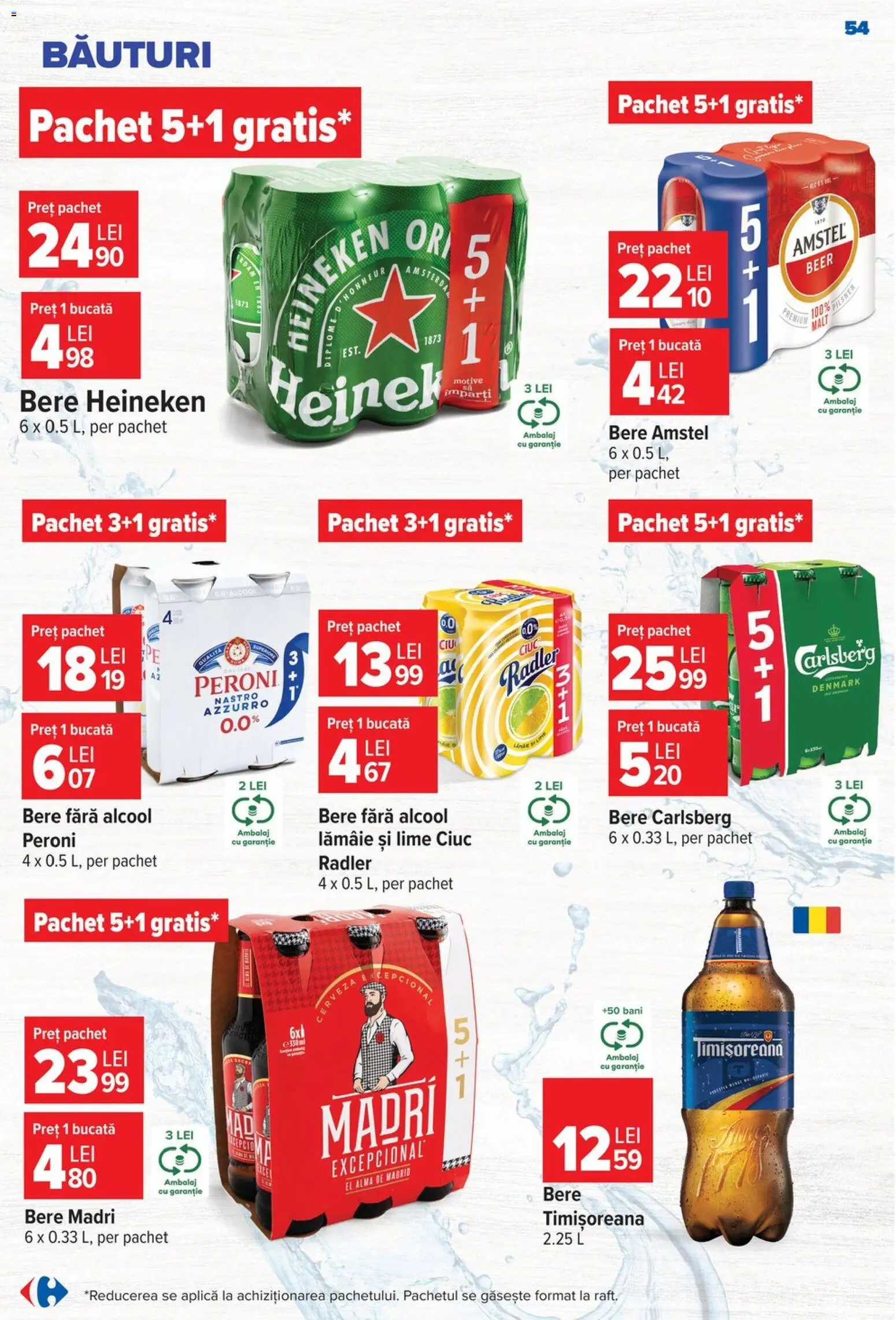 Noul catalog Carrefour – valabil de la 24.06.2026 | Pagină: 54 | Produse: Lime, Bere, Lămâie