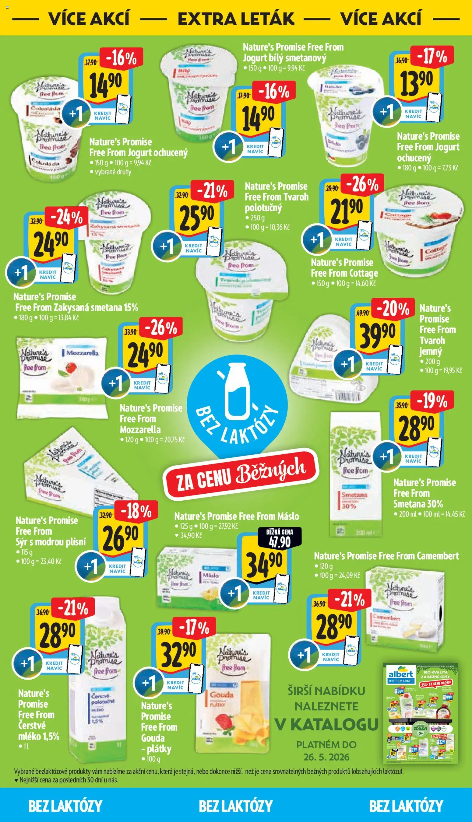 Albert leták - Hypermarket od 20.05.2026 | Strana: 32 | Produkty: Jogurt, Smetana, Camembert, Cottage