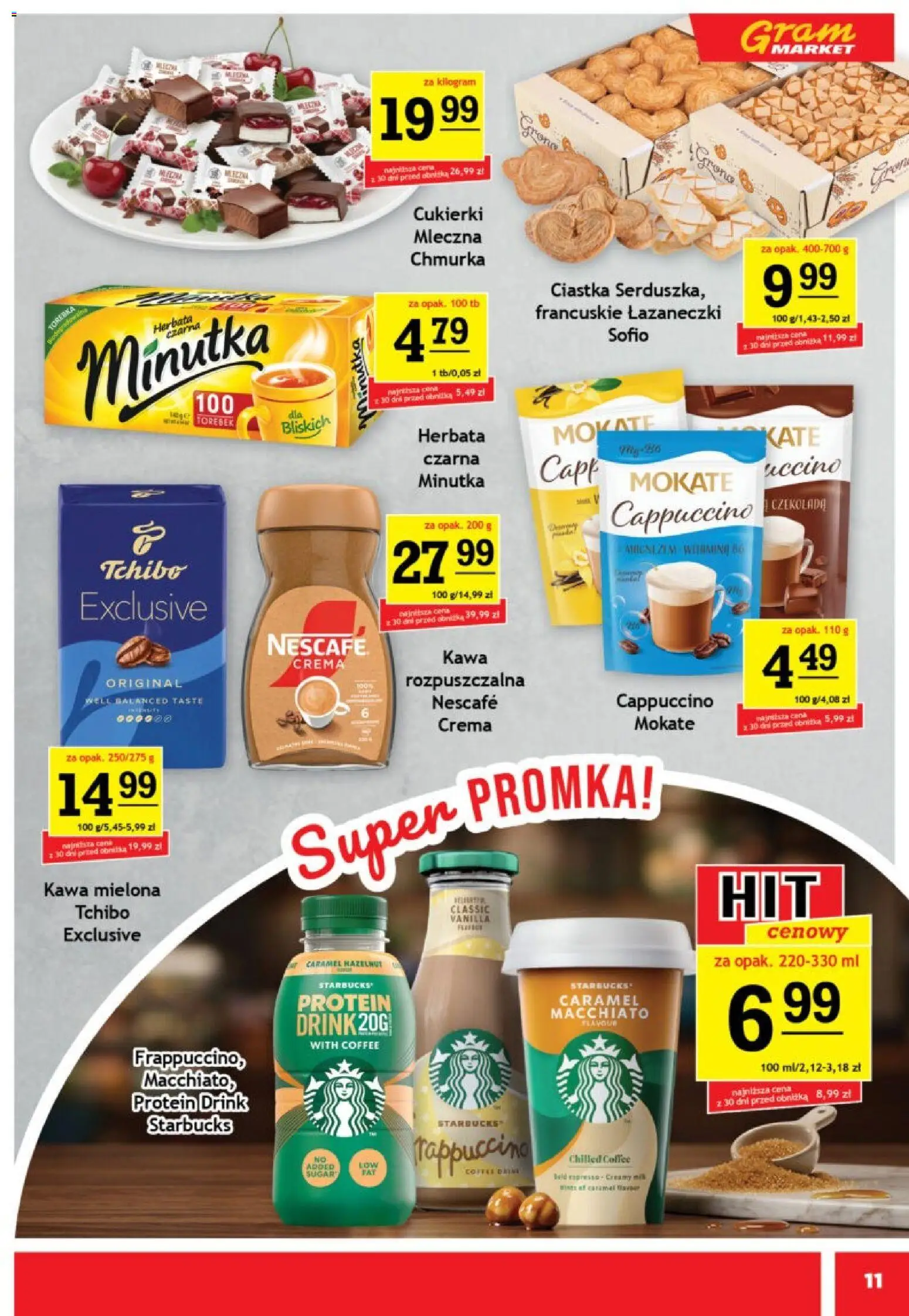 Gram Market gazetka od 15.07.2026 | Strona: 11 | Produkty: Torebka, Cappuccino, Herbata, Cukierki