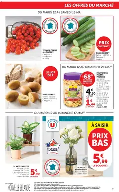 U Express - Prévisualisation de U Express catalogue valide à partir de 12.05.2026 | Page: 7 | Produits: Tomate cerise, Fromage, Kiwi, Fruits secs