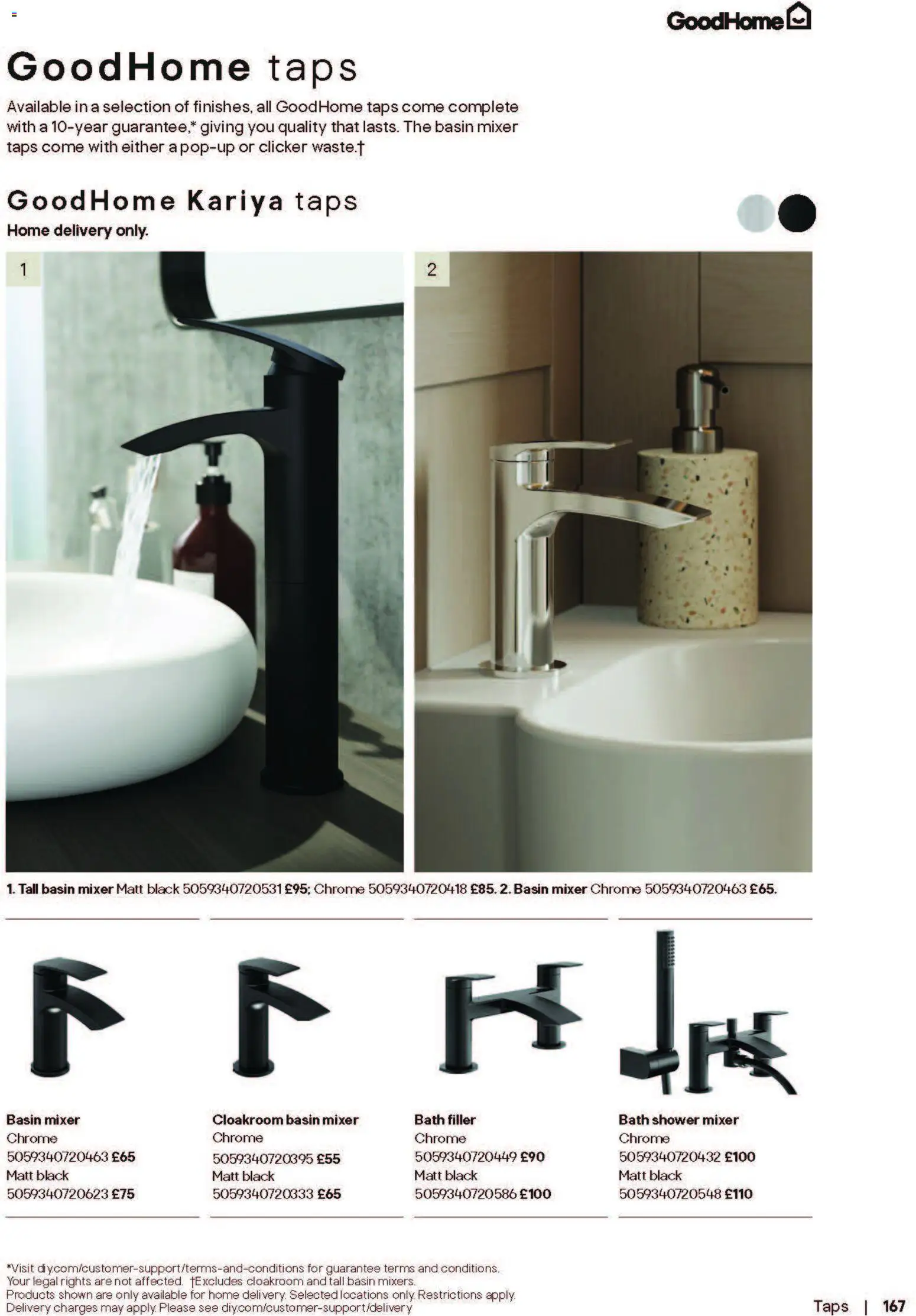 {H1} | Page: 167 | Products: Bath, Shower, Mixer