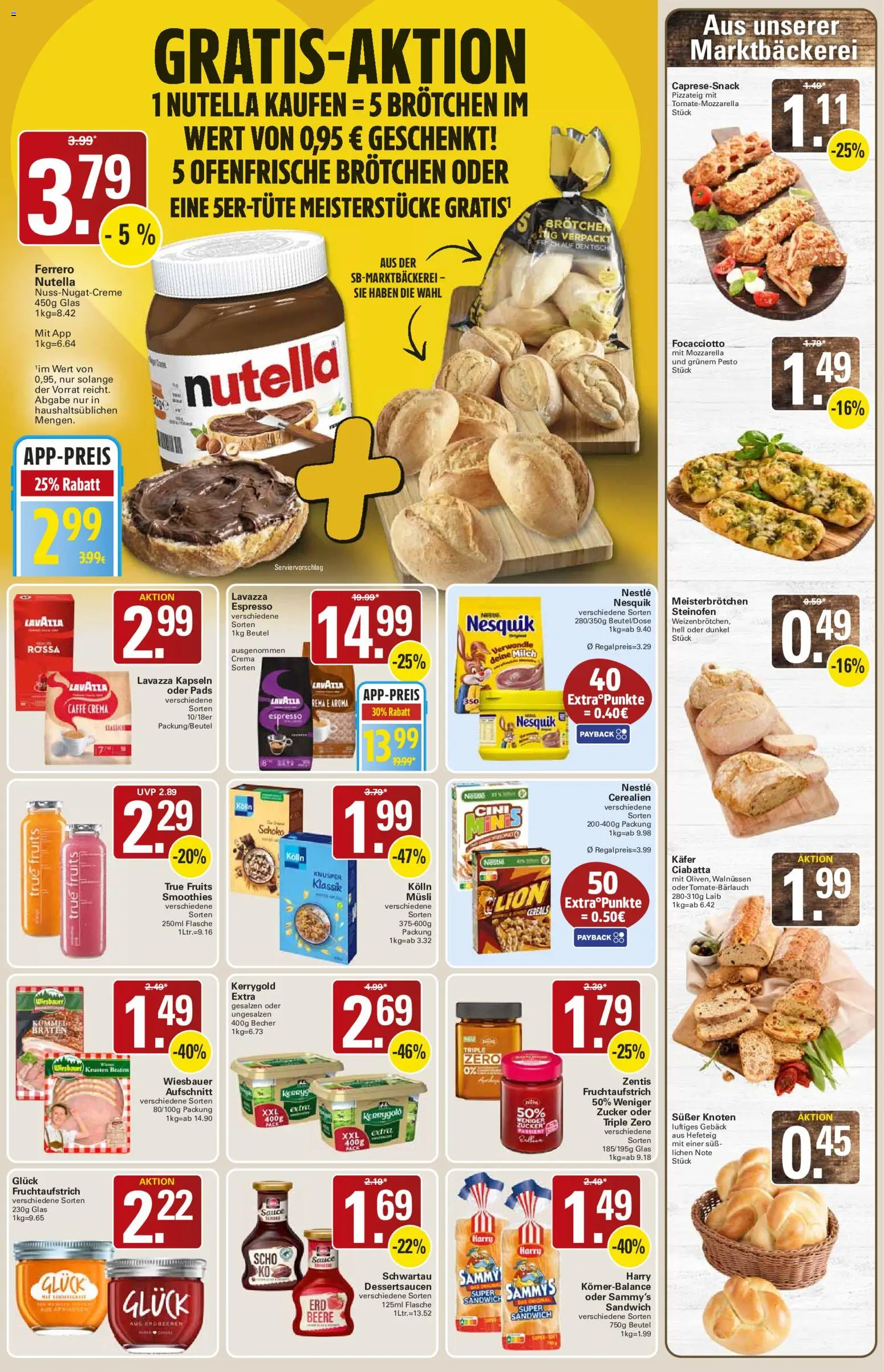 WEZ Prospekt – gültig ab 03.08.2026 | Seite: 7 | Produkte: Tisch, Nutella, Zucker, Erdbeeren