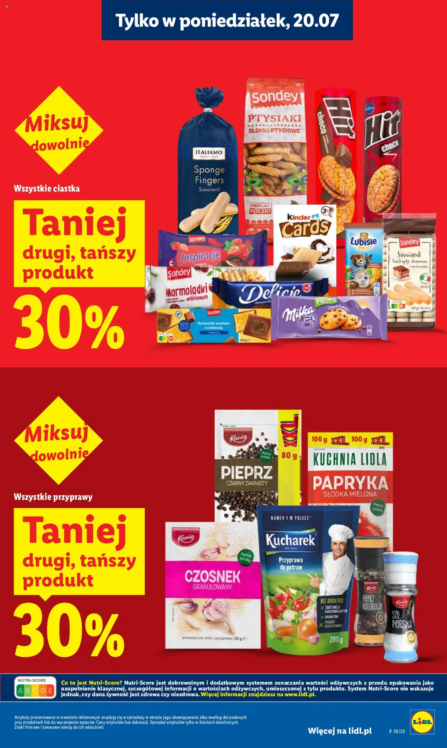 Lidl gazetka od 20.07.2026 | Strona: 21 | Produkty: Papryka, Ciastka, Przyprawy, Sól
