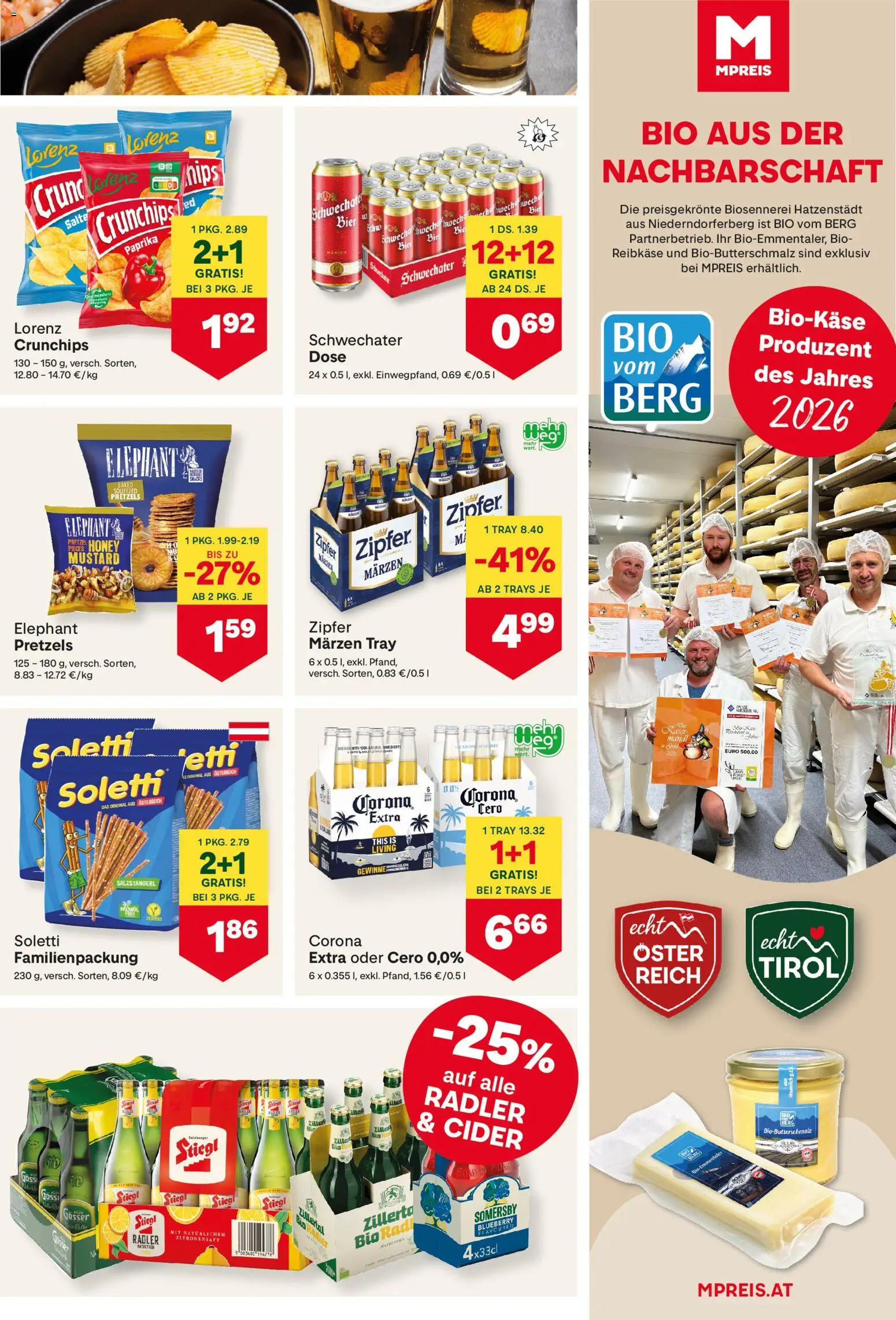 MPREIS Flugblatt gültig ab 23.07.2026 | Seite: 13 | Produkte: Bier