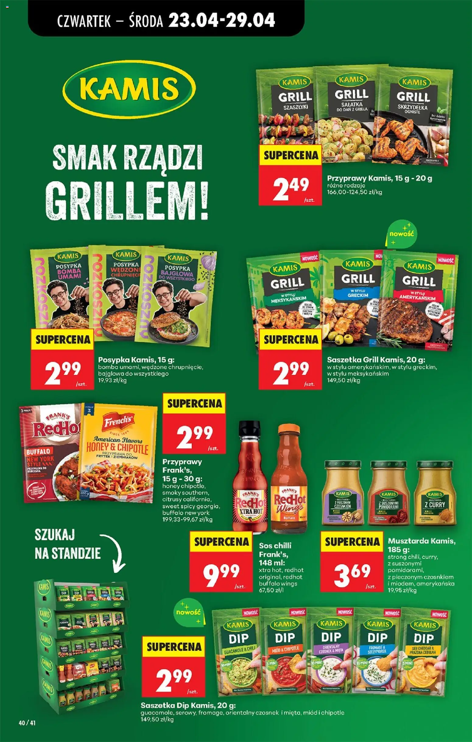Biedronka gazetka od czwartku od 23.04.2026 | Strona: 56 | Produkty: Czosnek, Chili, Grill, Musztarda