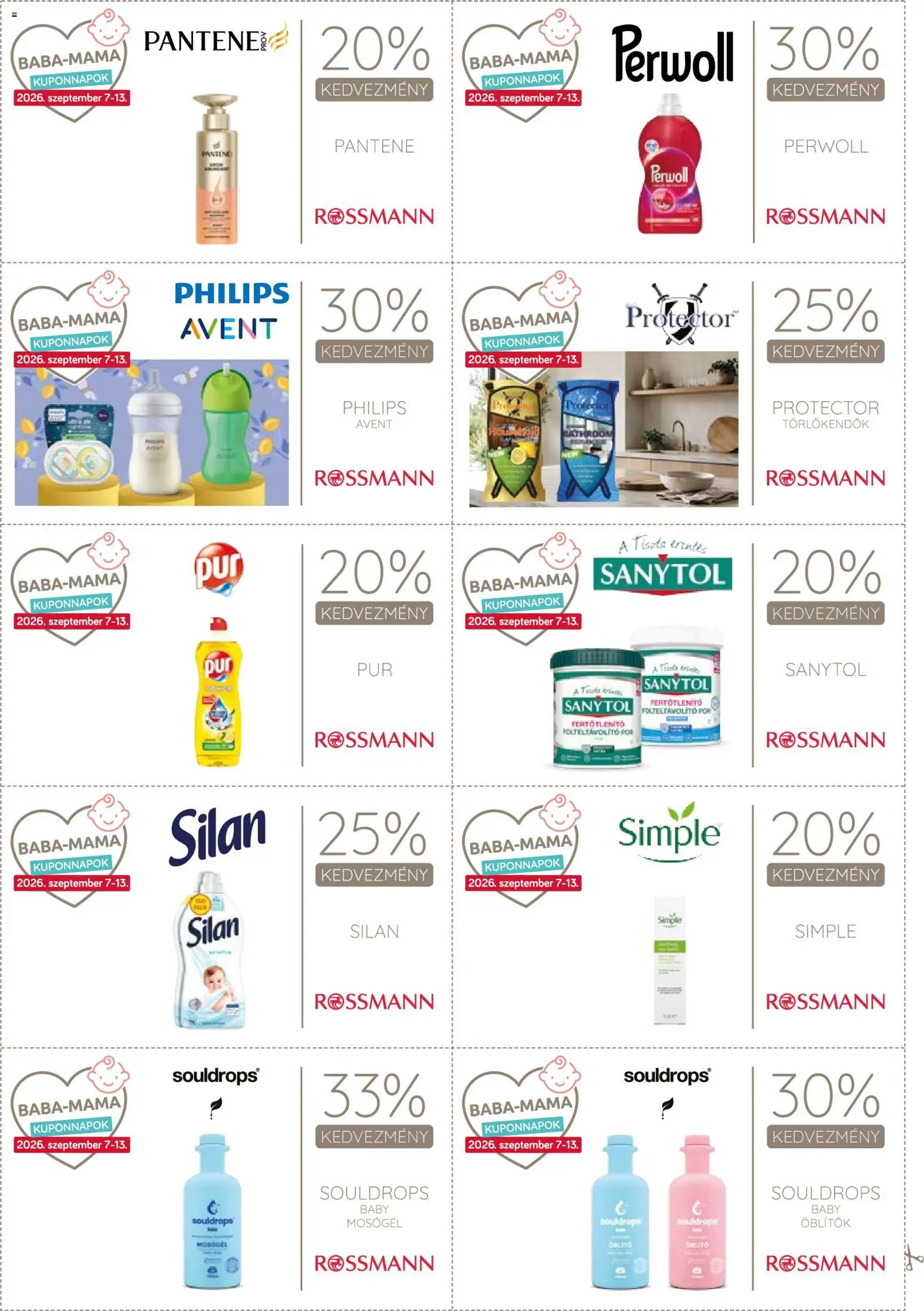 Rossmann akciós ujság - amely érvényes a következő dátumtól: 2026.09.07. | Oldal: 32