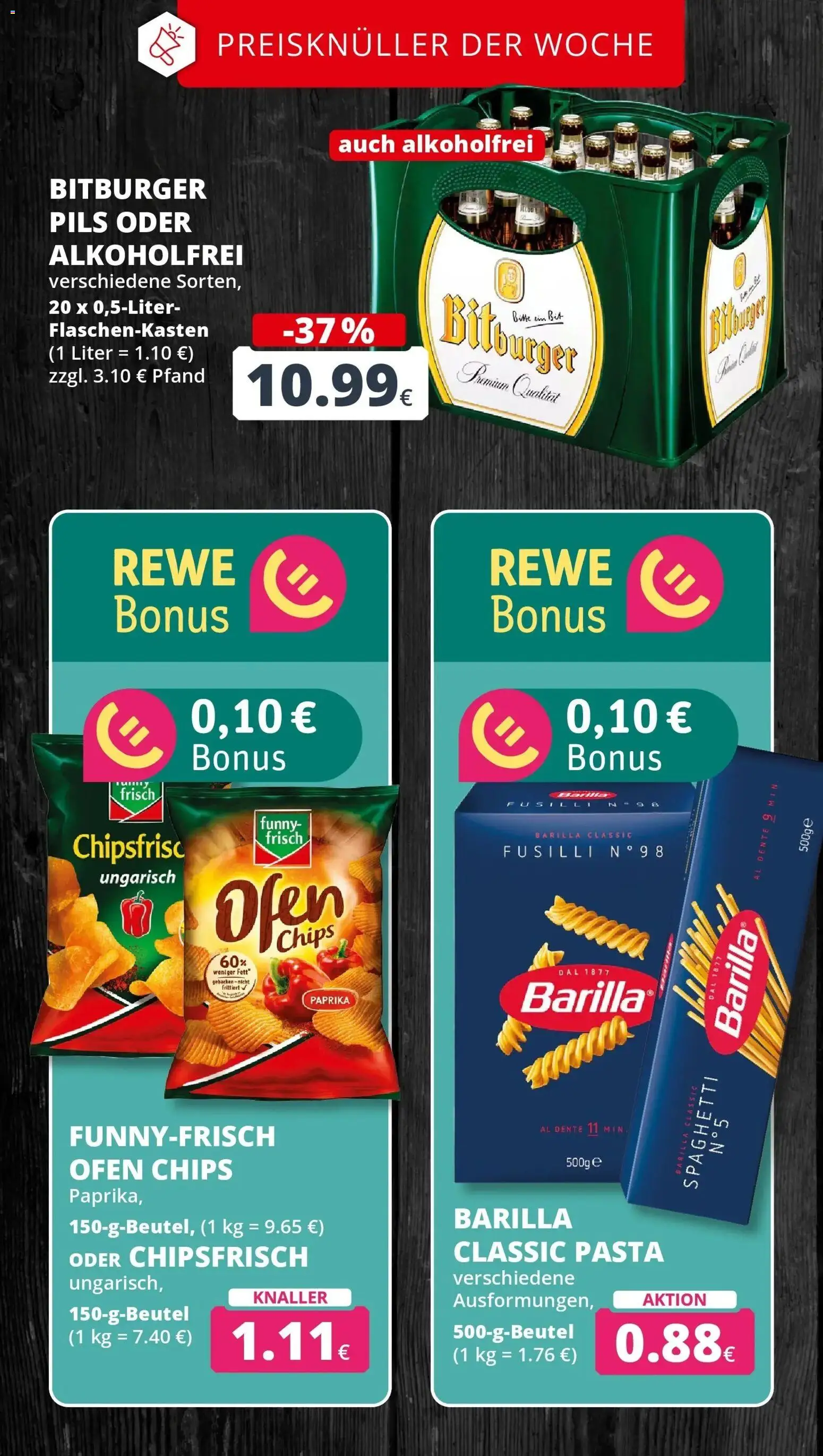 REWE Prospekt ab 31.08.2026 zum Blättern » Angebote | Seite: 4 | Produkte: Ofen, Barilla, Paprika, Chips