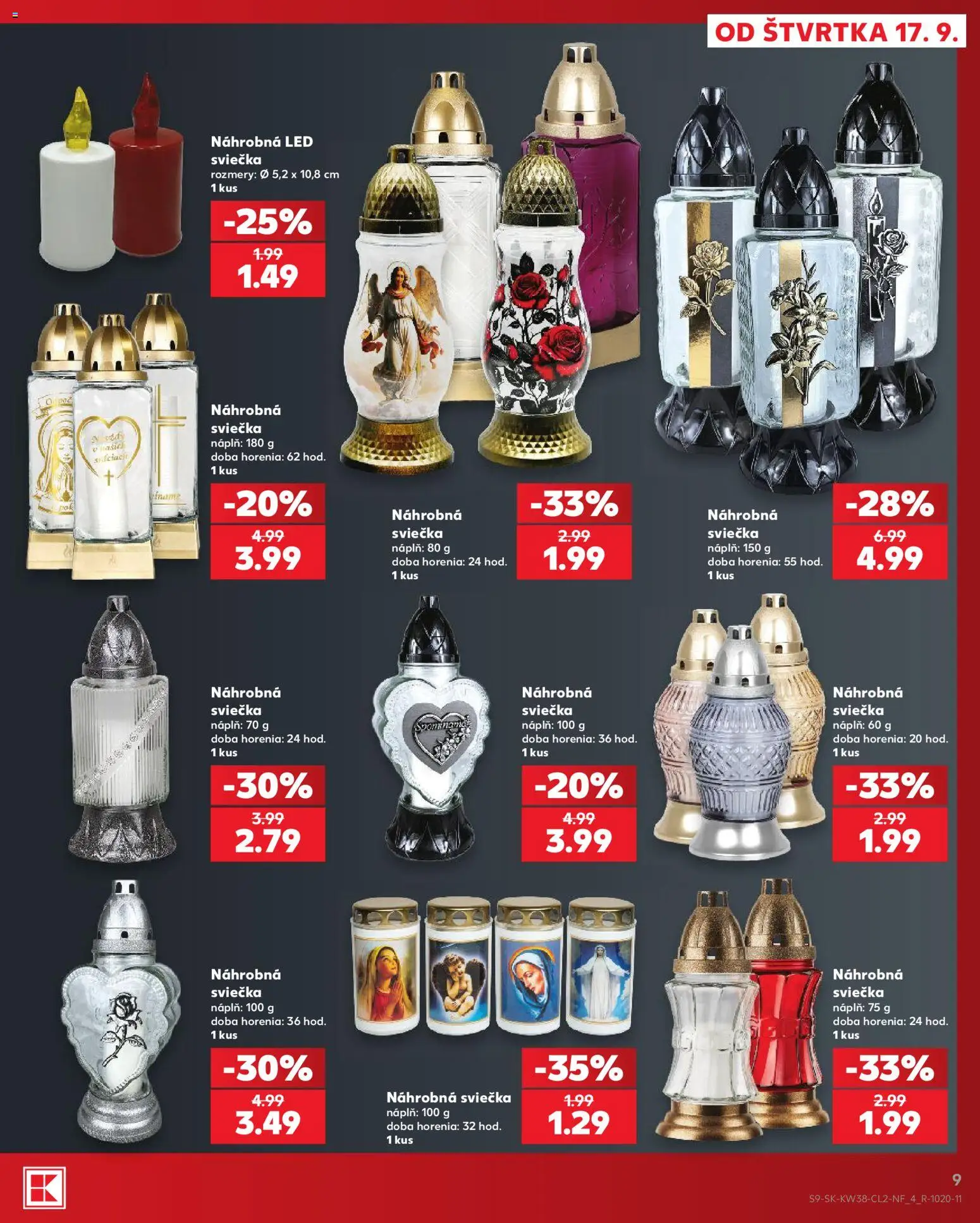 Kaufland SK akciós ujság - amely érvényes a következő dátumtól: 2026.09.17. | Oldal: 9 | Termékek: LED