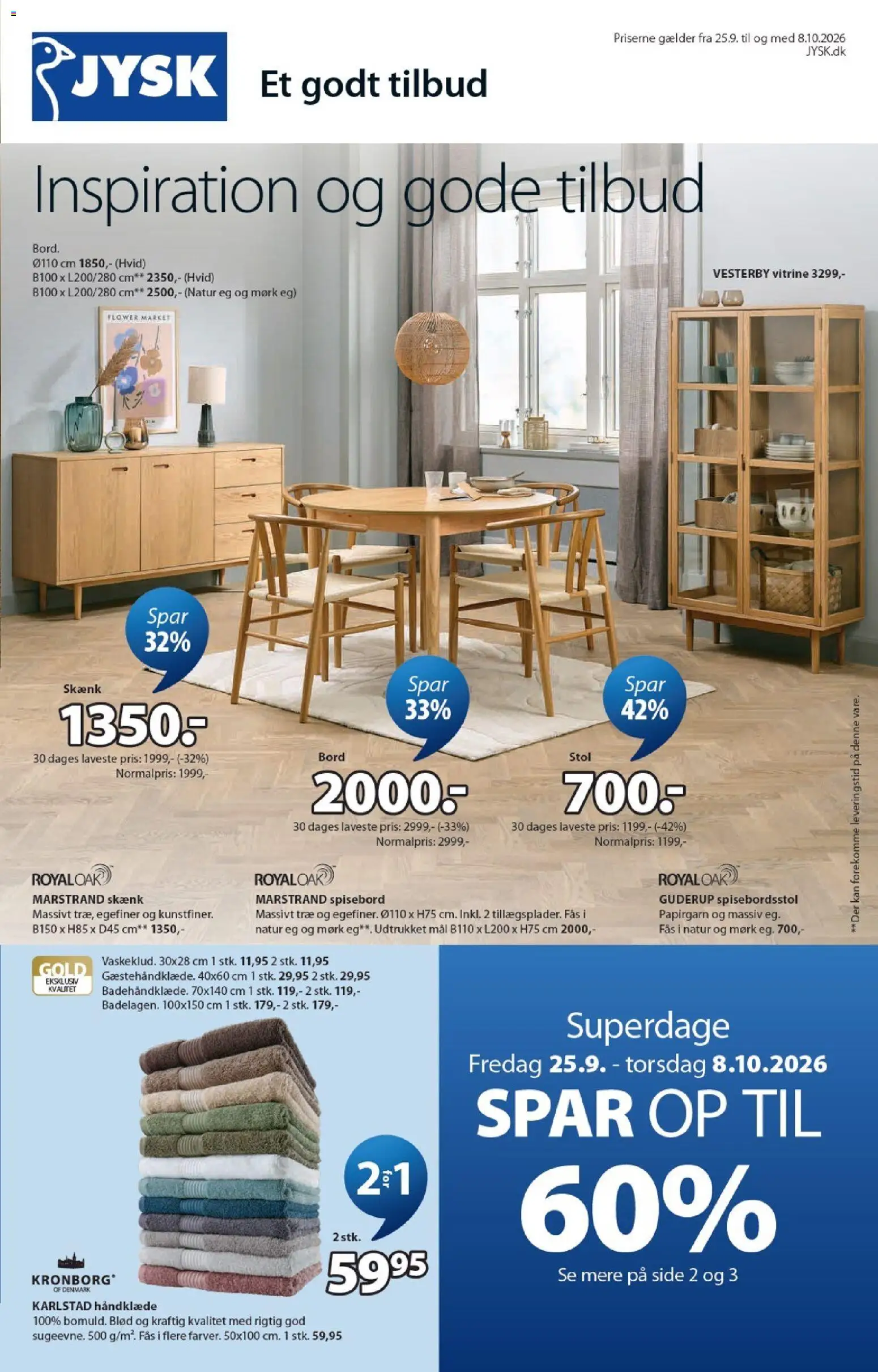 Jysk Fredag 25 September Tilbud og Rabatter