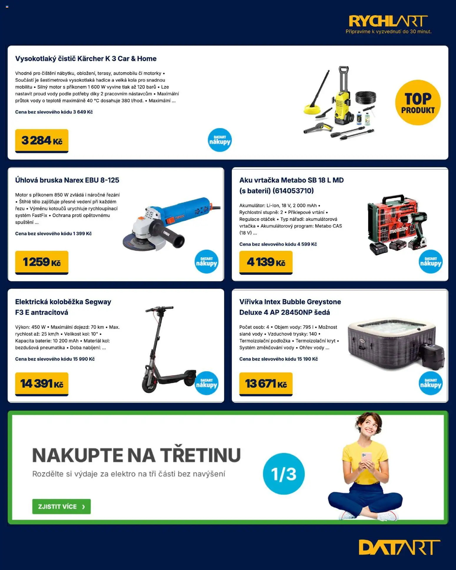 Datart leták od 20.07.2026 | Strana: 9 | Produkty: Deluxe, Nářadí, Vysokotlaký čistič, Kola