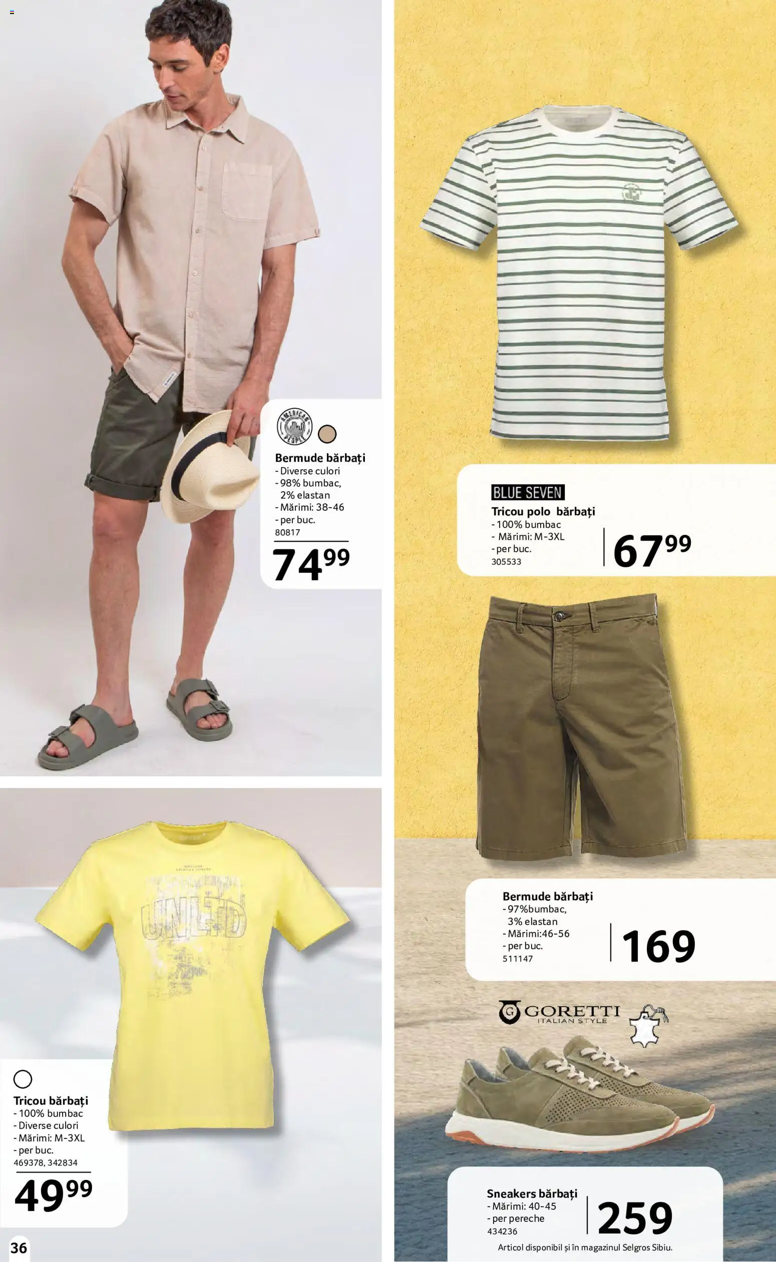 Noul catalog Selgros – valabil de la 15.05.2026 | Pagină: 36 | Produse: Delgeç, Tricou