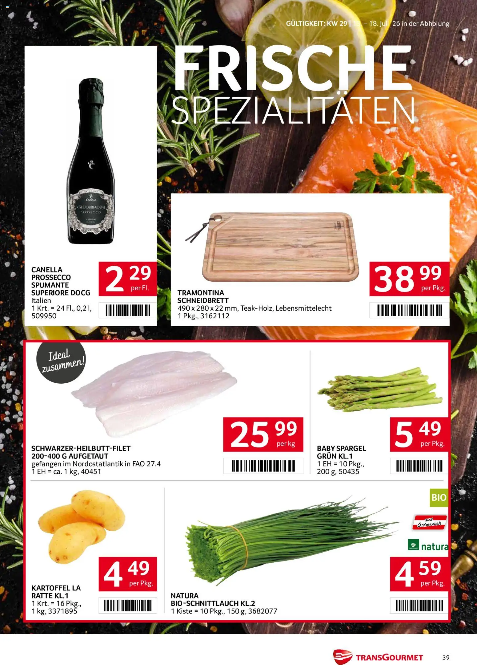 Transgourmet Flugblatt gültig ab 13.07.2026 | Seite: 39