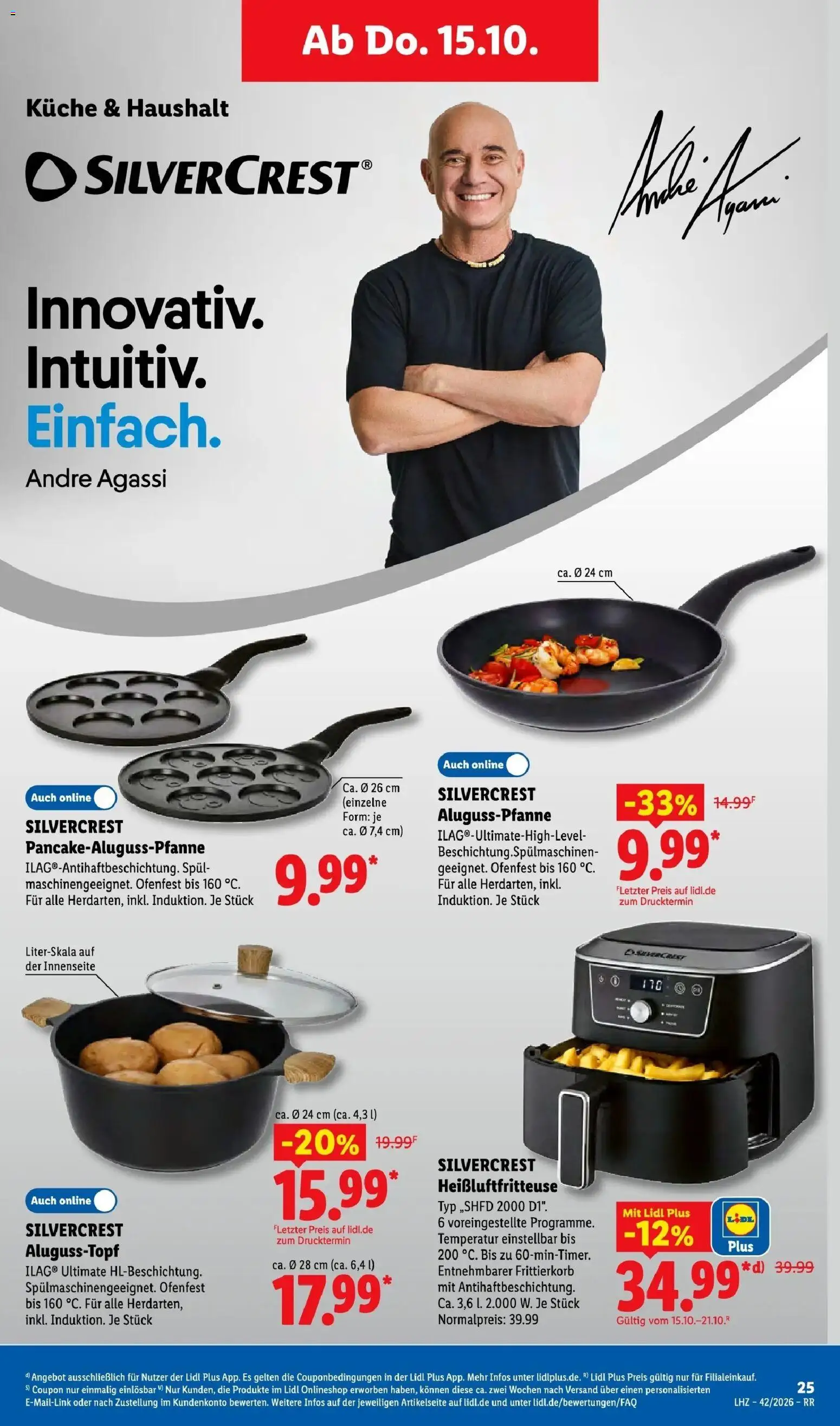 Lidl Prospekt Gladbeck-mitte (ab 12.10.2026) zum Blättern » Angebote | Seite: 43 | Produkte: Küche, Heißluftfritteuse