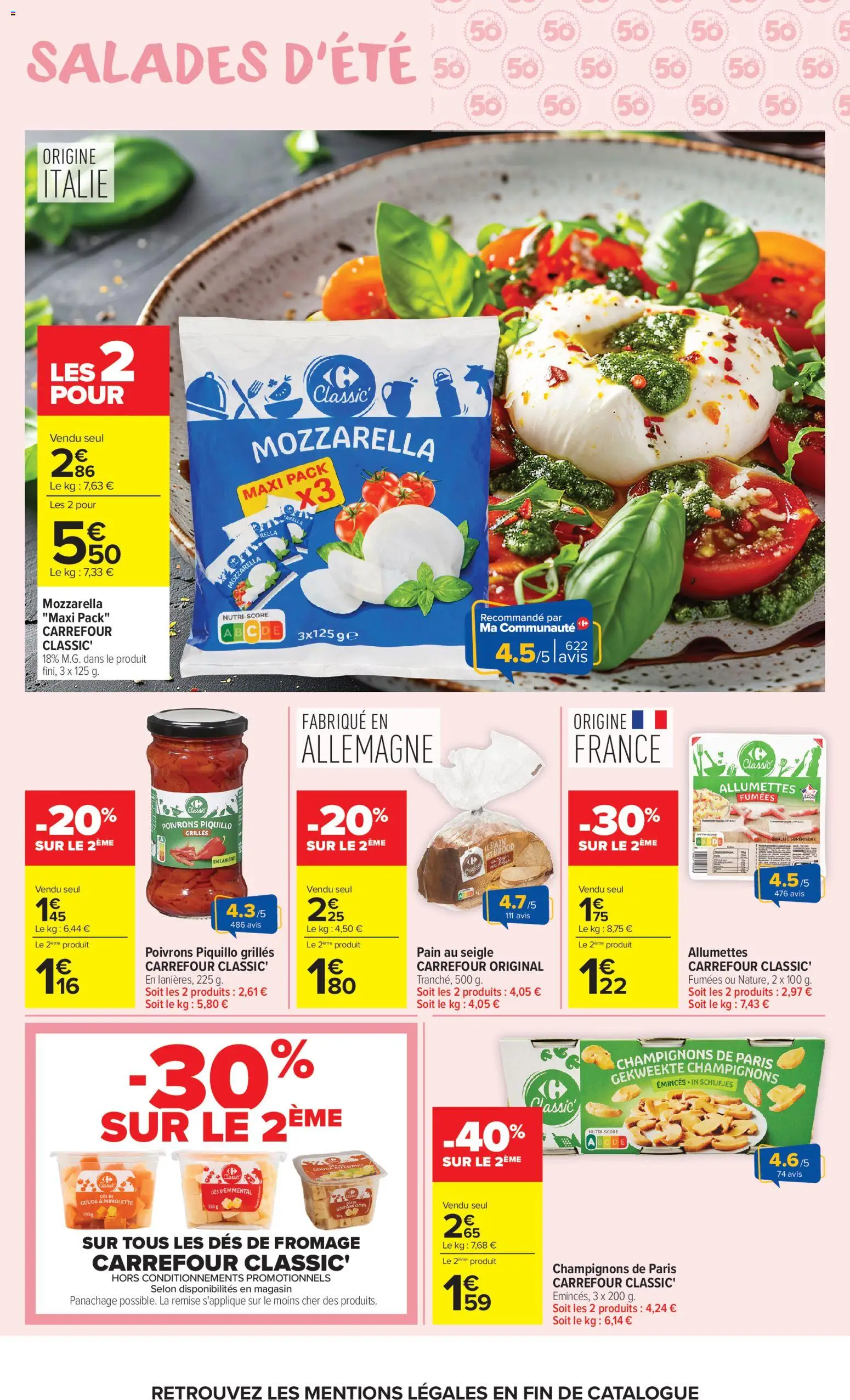 {H1} | Page: 11 | Produits: Mozzarella, Fromage, Thé, Gouda