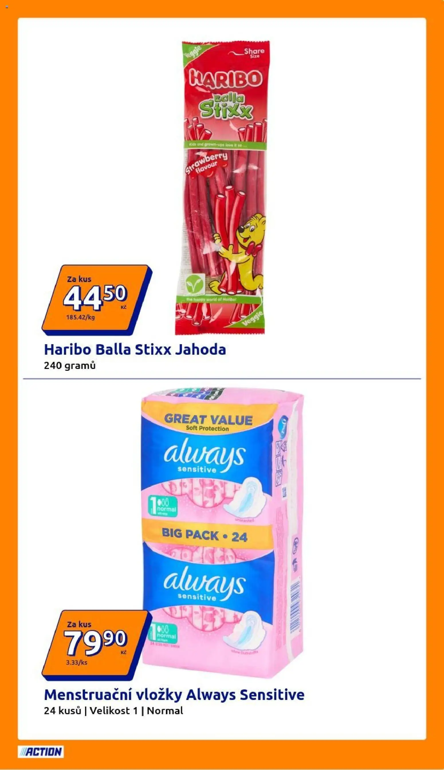 Action leták od 24.06.2026 | Strana: 23 | Produkty: Veggie, Vložky, Haribo
