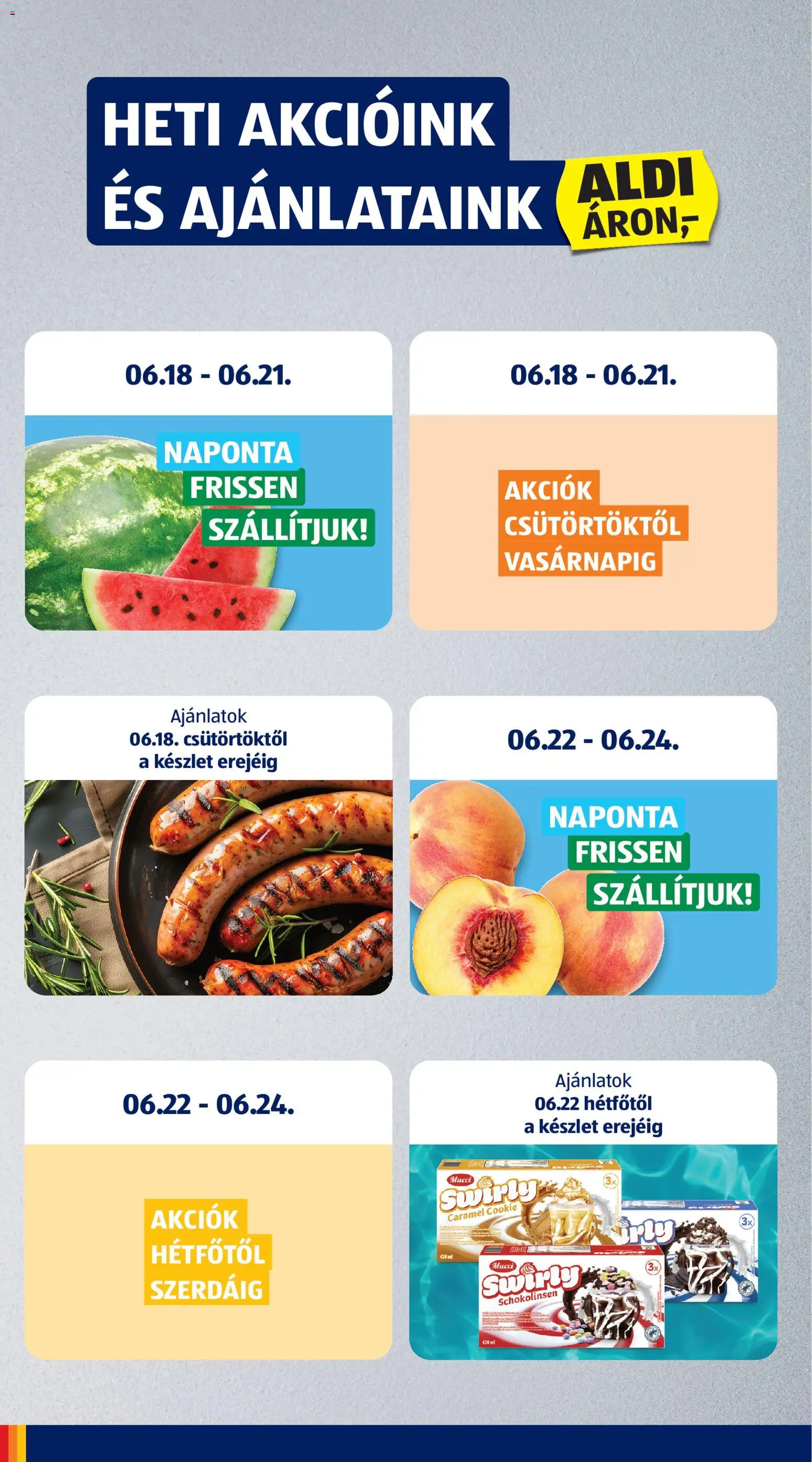 Aldi akciós ujság - amely érvényes a következő dátumtól: 18.06.2026 | Oldal: 6