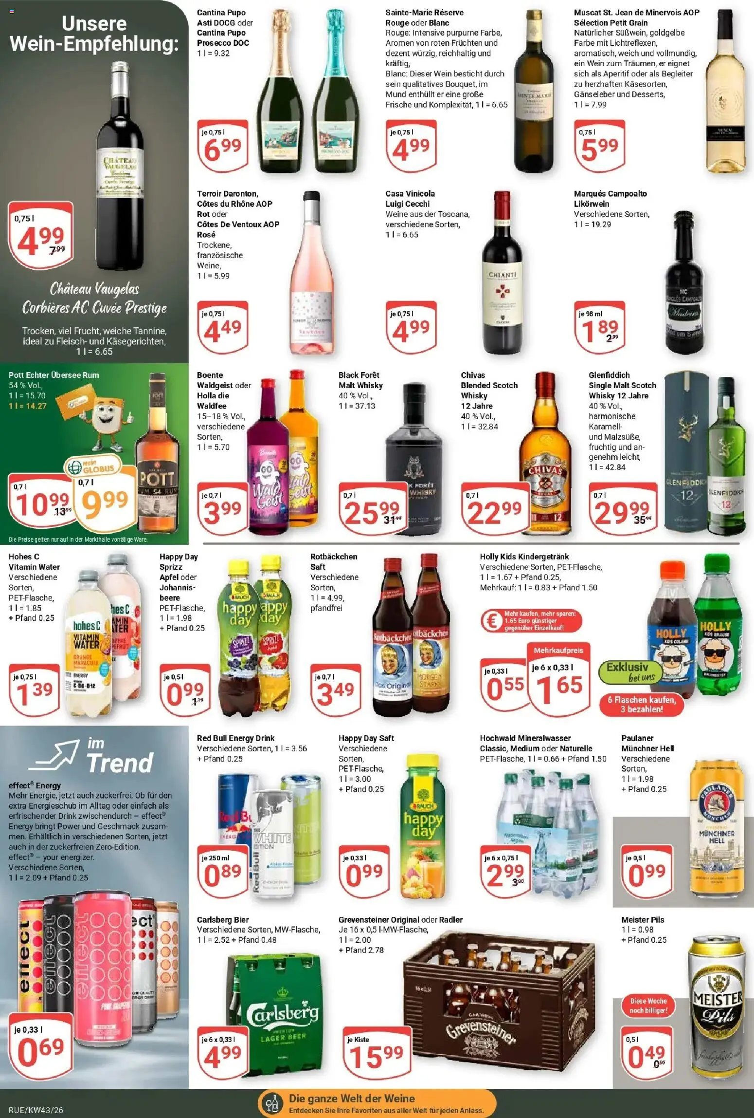 Globus Prospekt Rüsselsheim (ab 19.10.2026) » Angebote online | Seite: 17 | Produkte: Rum, Pils, Äpfel, Fleisch