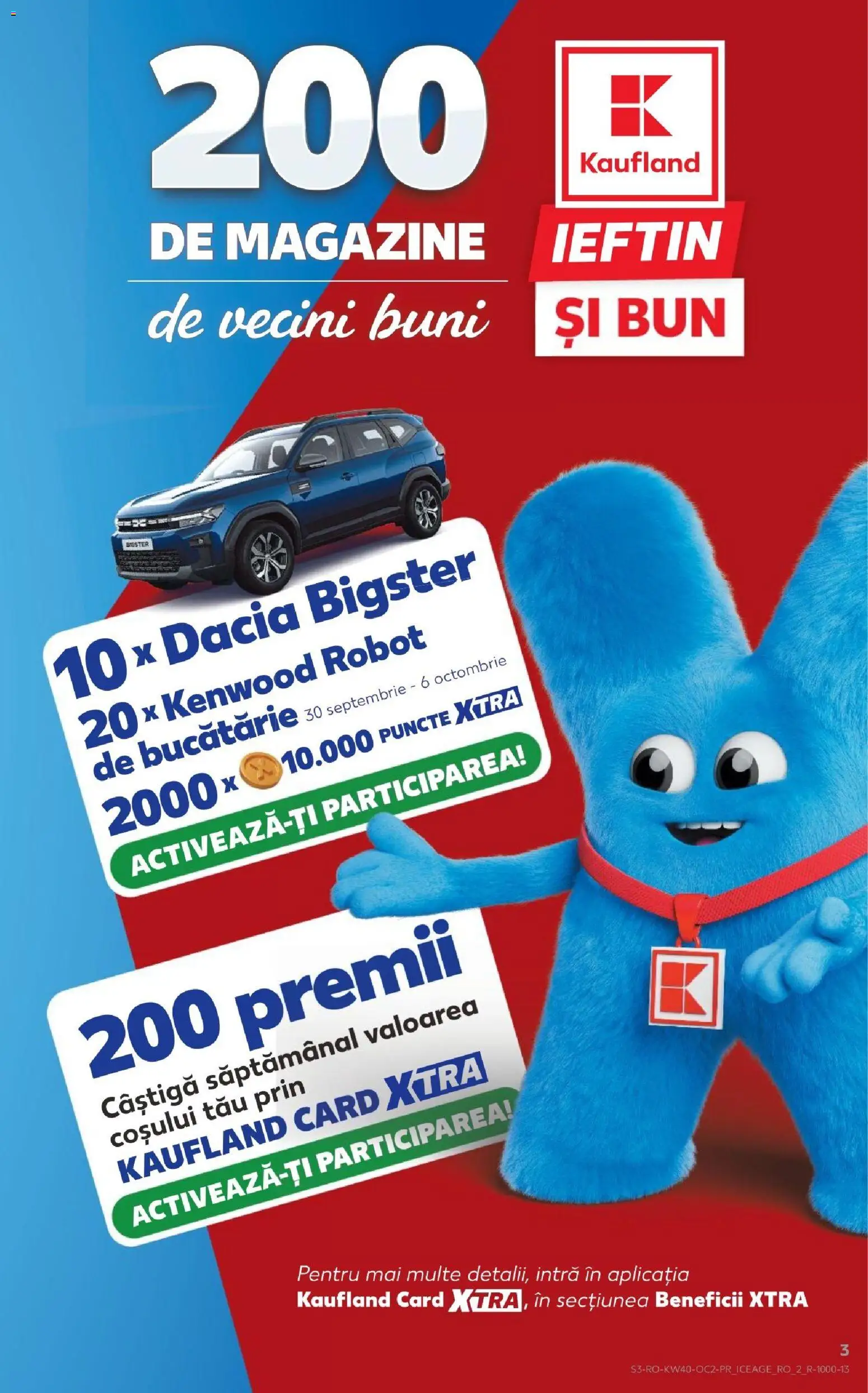 Kaufland RO akciós ujság - amely érvényes a következő dátumtól: 2026.09.30. | Oldal: 3 | Termékek: Robot