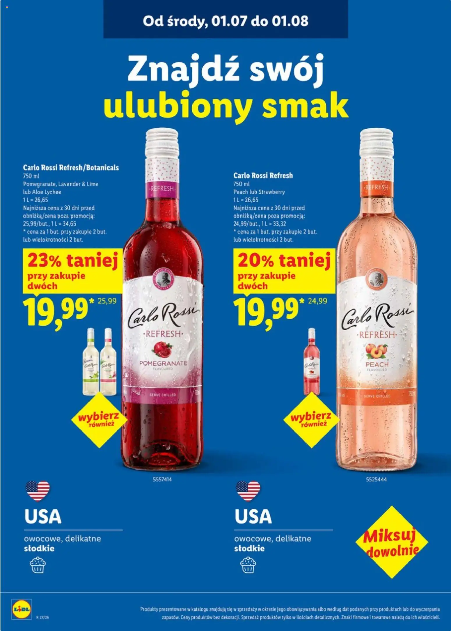 Lidl Katalog karta win od 29.06.2026 | Strona: 8 | Produkty: Carlo Rossi