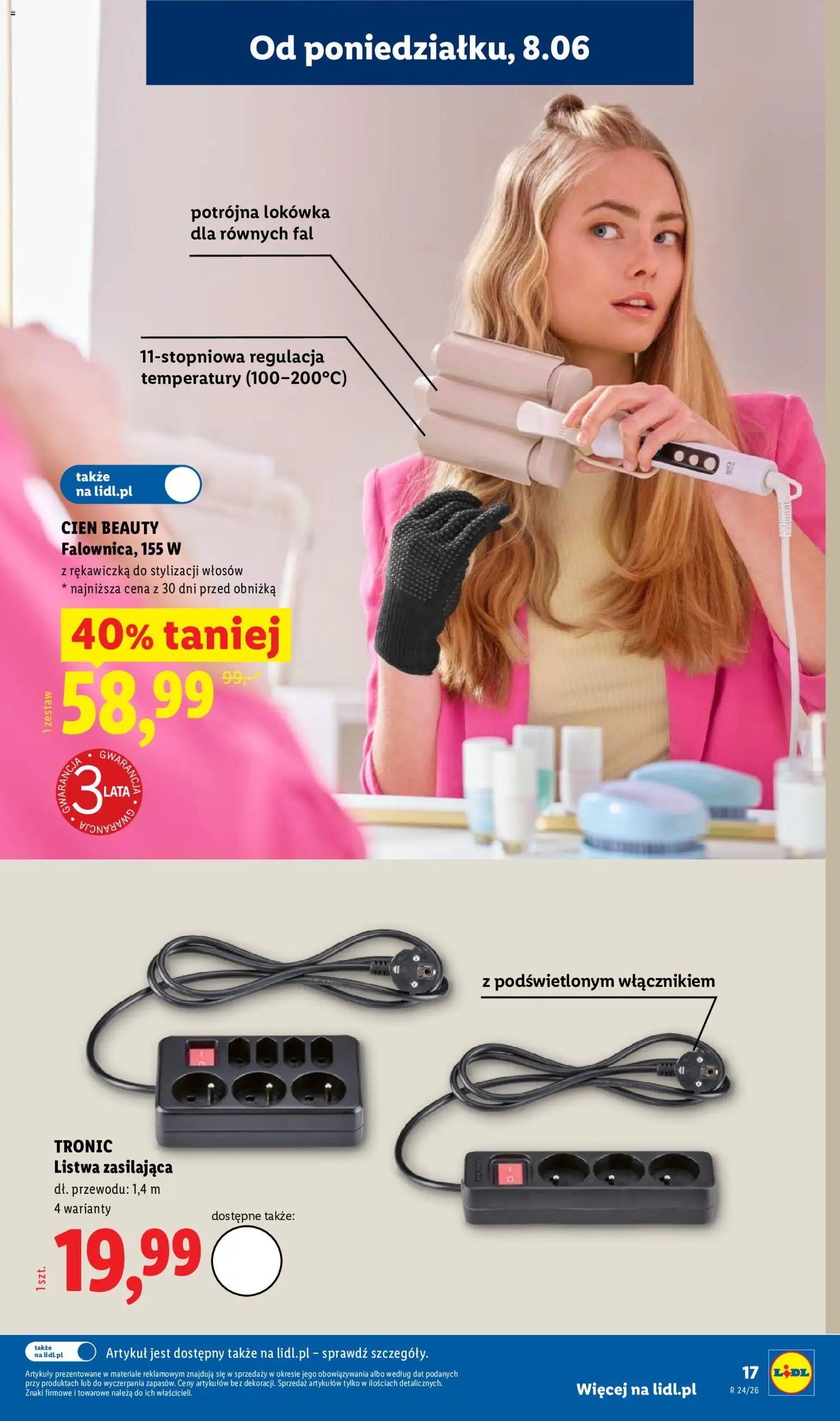 Lidl Katalog od 08.06.2026 | Strona: 19 | Produkty: Lokówka