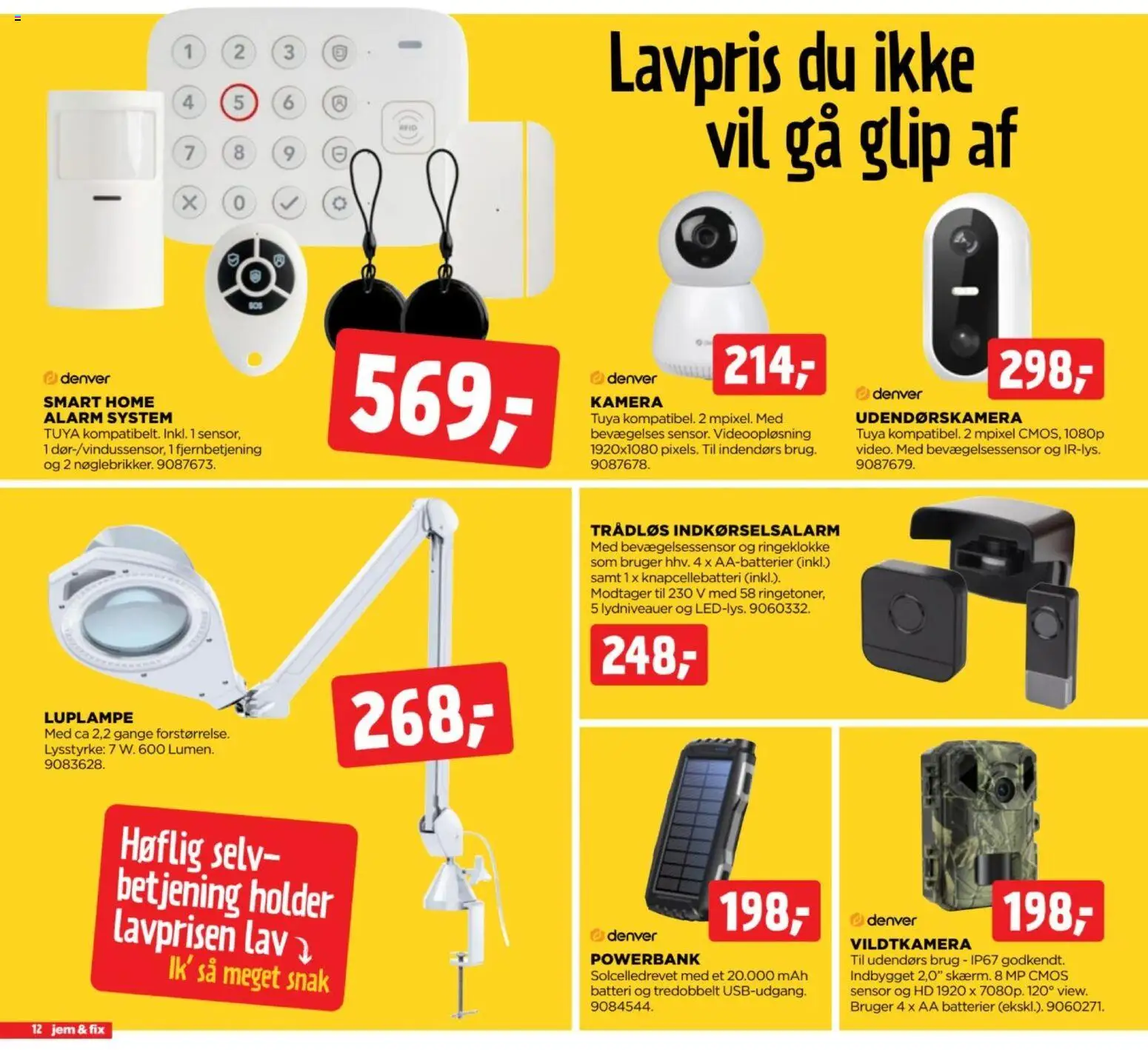 Jem & fix tilbudsavis – gyldig fra 01/11/2026 | Side: 12 | Produkter: Powerbank, Smart Home, Batteri, Kamera