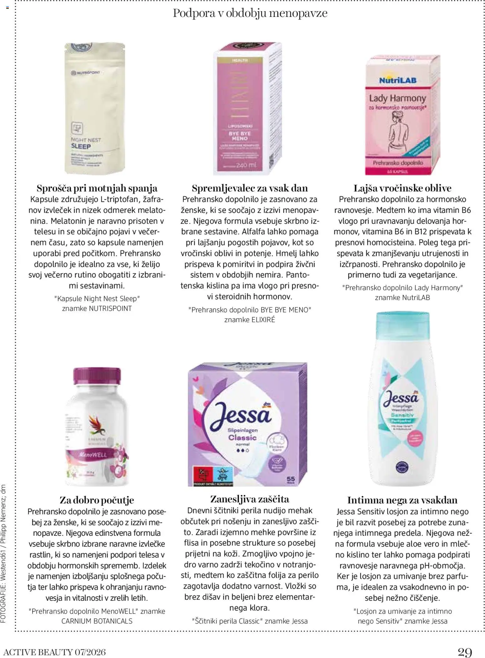 Novi DM Drogerie Markt katalog ponudbe – veljaven od 01.07.2026 | Stran: 29 | Izdelki: Vložki, Folija, Ščitniki