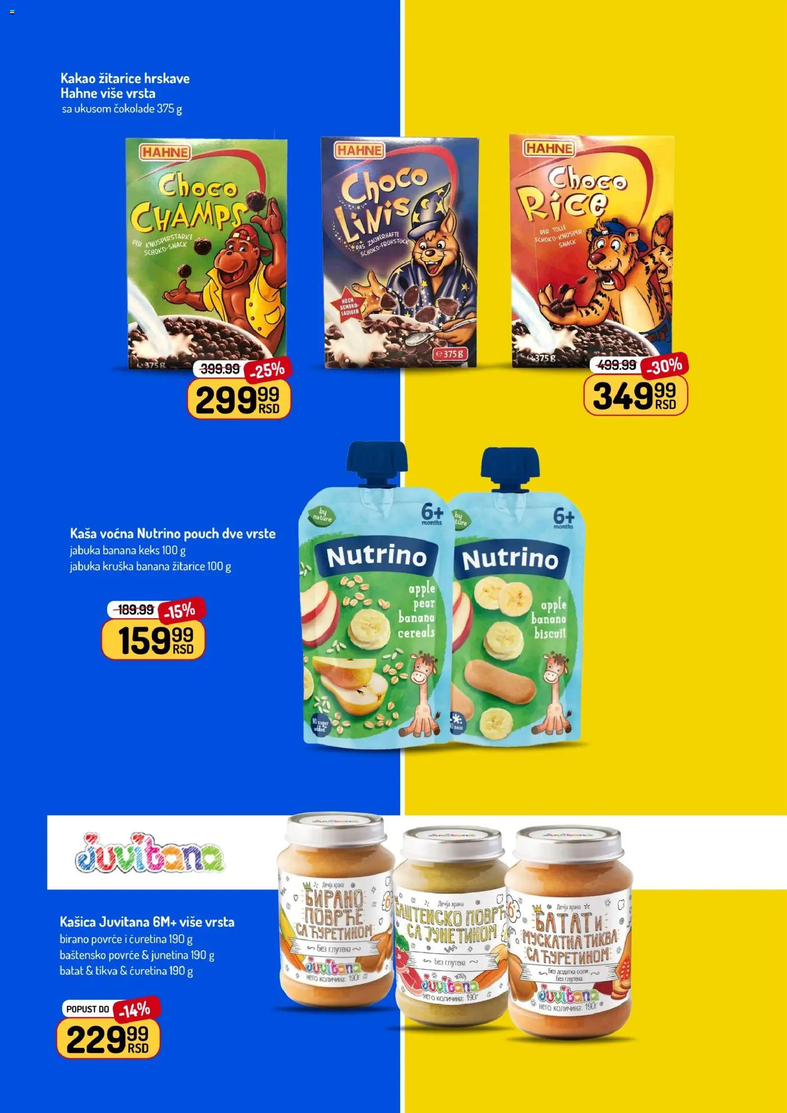 Aman katalog - važi od 08.06.2026 | Strana: 7 | Proizvode: Banana, Žitarice, Keks, Tikva