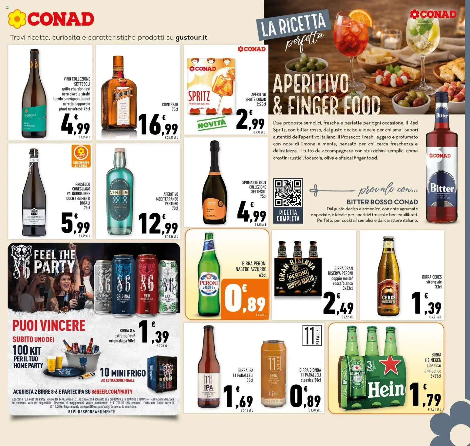 Volantino Conad del 15/07/2026 | Pagina: 13 | Prodotti: Prosecco, Olive, Crostini, Bottiglia
