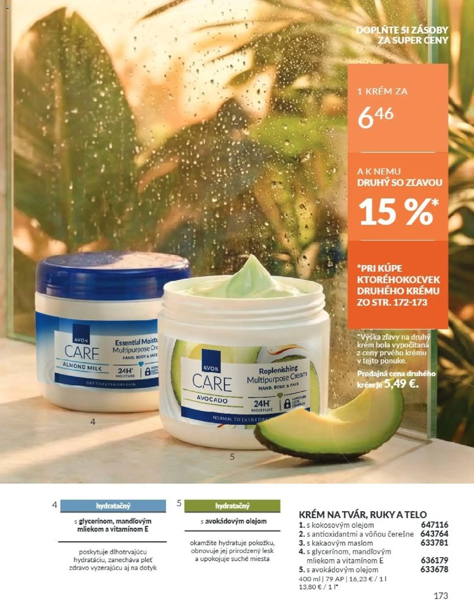 Nové Avon akcie – leták je platný od 01.08.2026 | Strana: 173 | Produkty: Krém, Čerešne