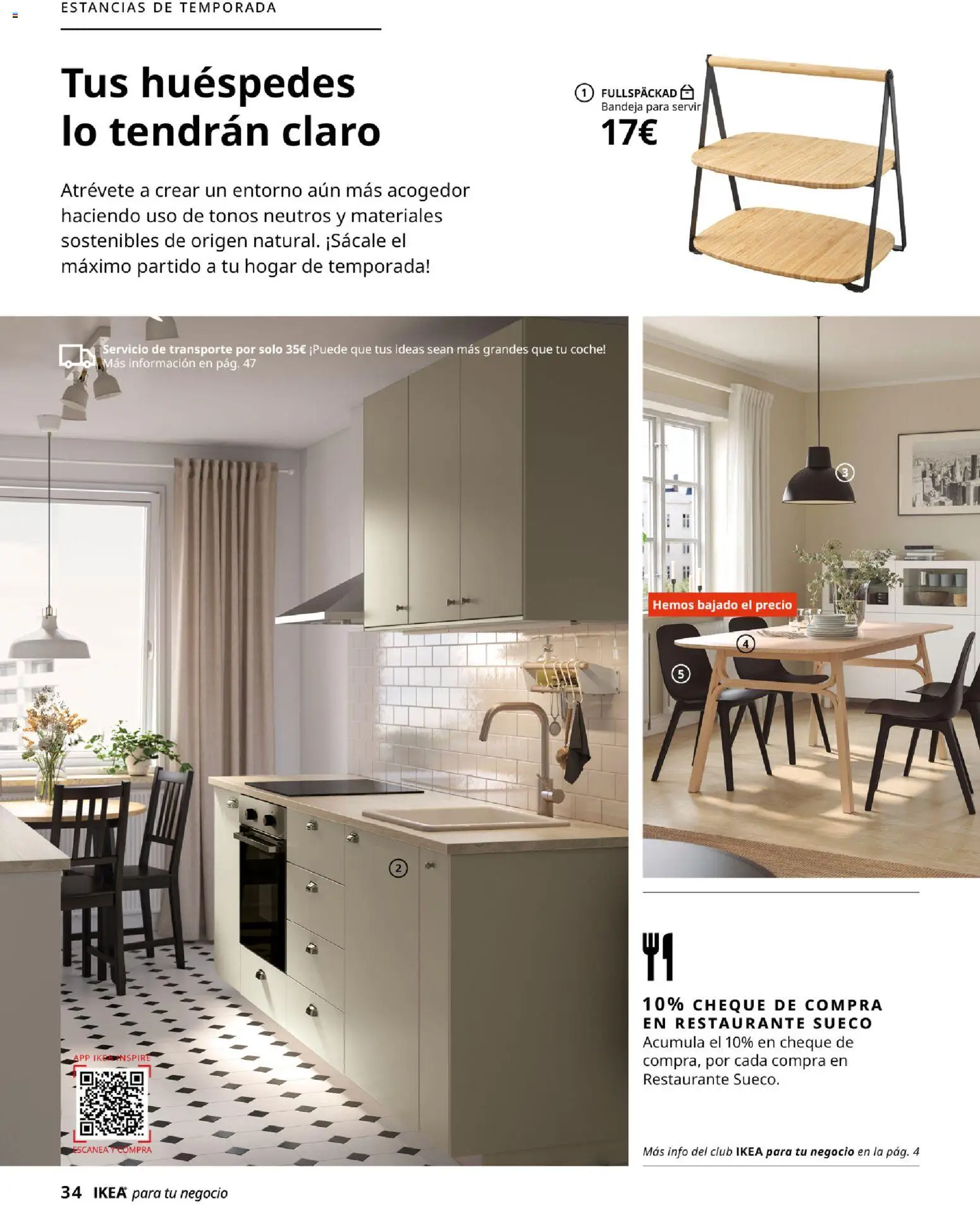 Catálogo IKEA para tu negocio │ válido desde el 01/02/2026 | Página: 34 | Productos: Bandeja