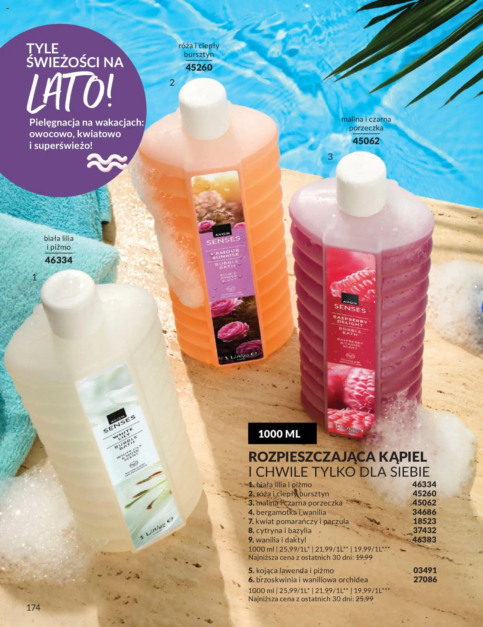 Avon Katalog 6 2026 od 01.06.2026 | Strona: 174 | Produkty: Brzoskwinia, Daktyl, Bazylia, Kąpiel