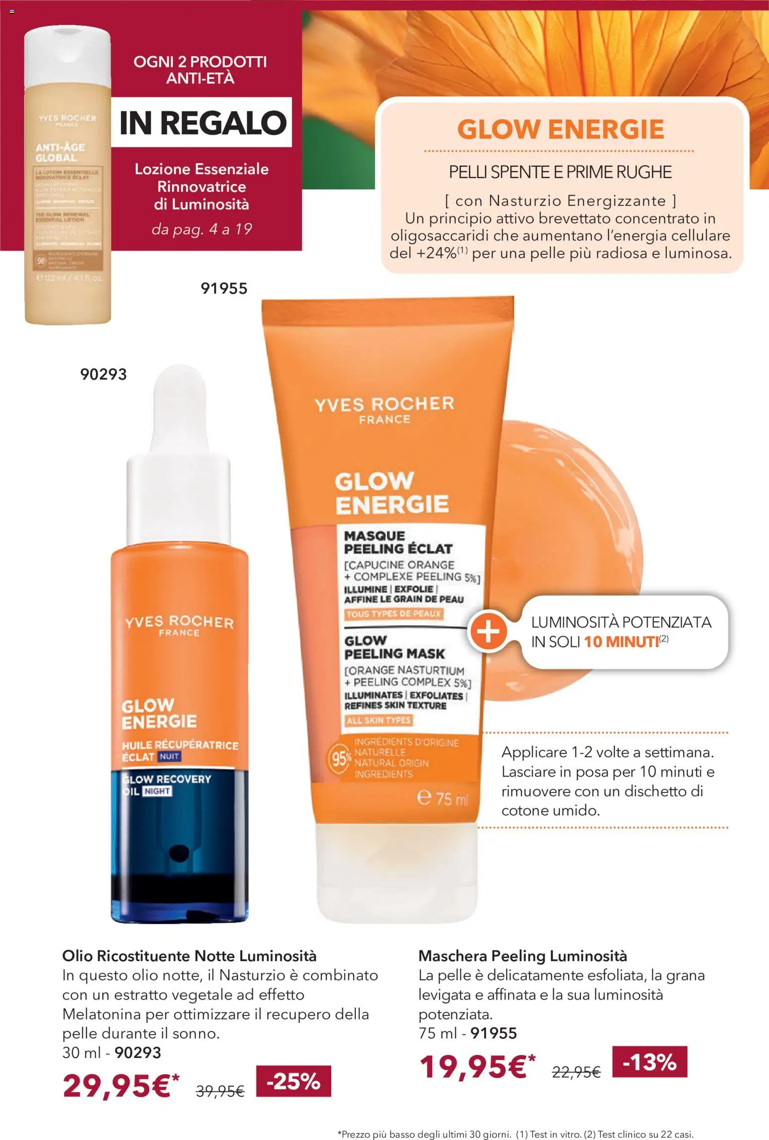 Volantino Yves Rocher del 24/09/2026 | Pagina: 18 | Prodotti: Maschera, Peeling, Olio, The