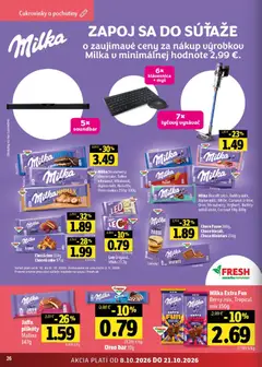 Fresh leták platný od 08.10.2026 | Strana: 26 | Produkty: Myš, Klávesnica, Tyčový vysávač, Vysávač
