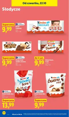 Pogląd oferty "Kinder Cards, wafelki z kremem, Kinder Cards, wafelki z kremem" - ważna od 22.10.2026 | Strona: 74