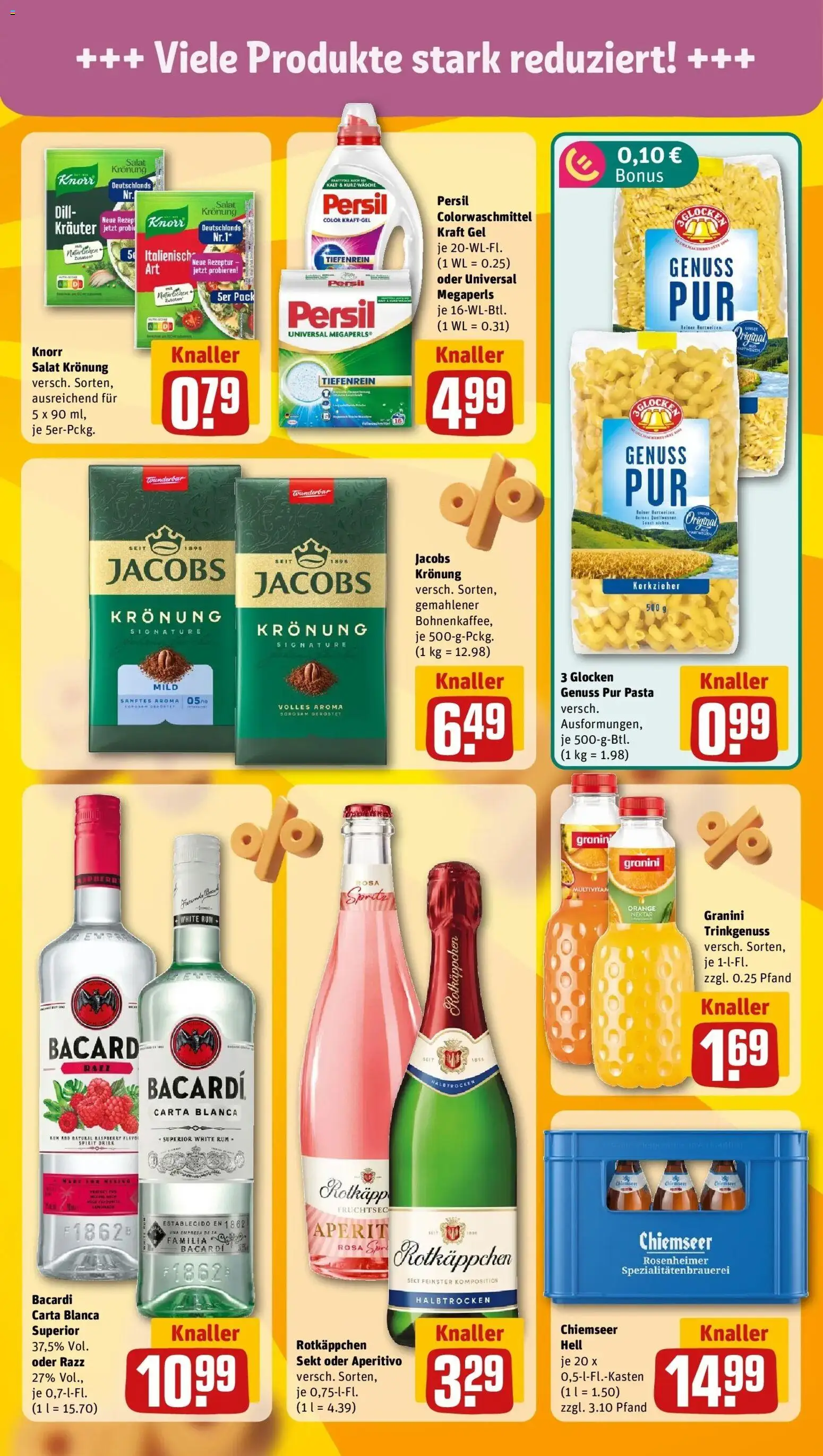 REWE Prospekt ab 17.08.2026 zum Blättern » Angebote | Seite: 5 | Produkte: Rum, Granini, Dill, Persil