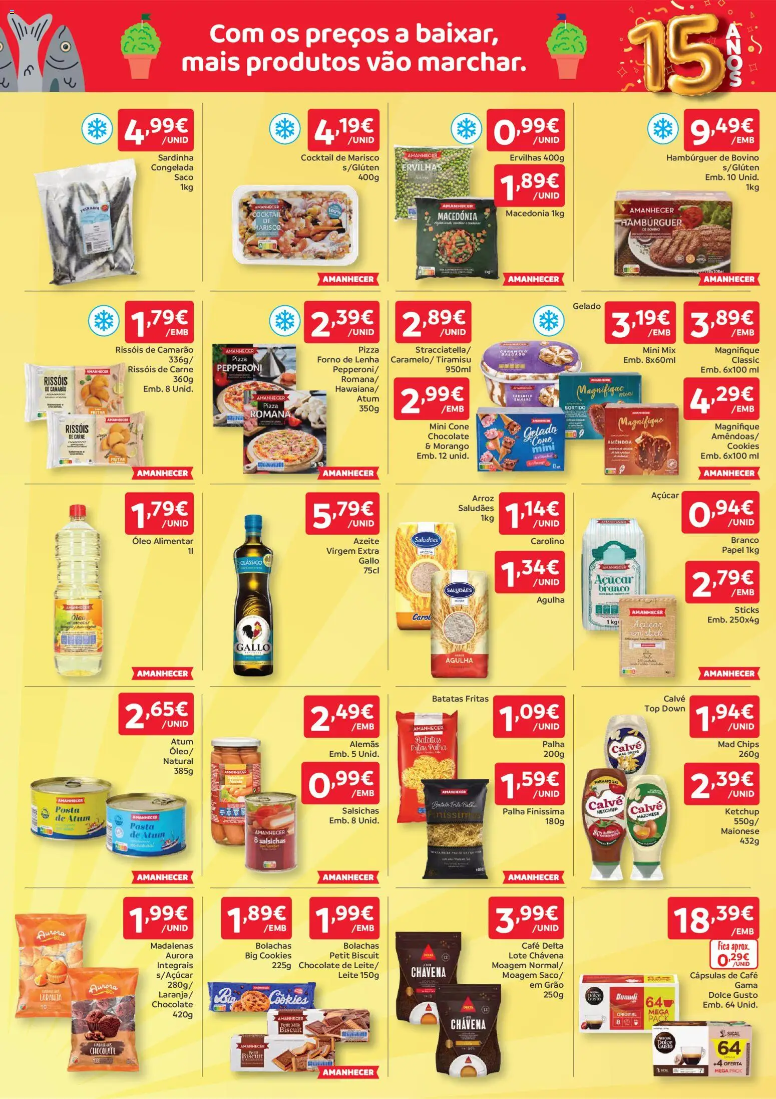 Amanhecer folheto │ válido de 11.06.2026 | Página: 3 | Produtos: Leite, Chocolate, Açúcar, Batatas fritas